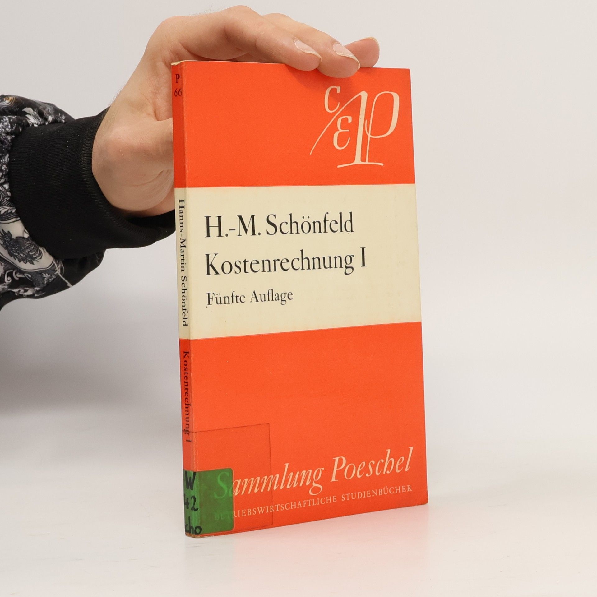 Hanns-Martin Schönfeld Kostenrechnung I