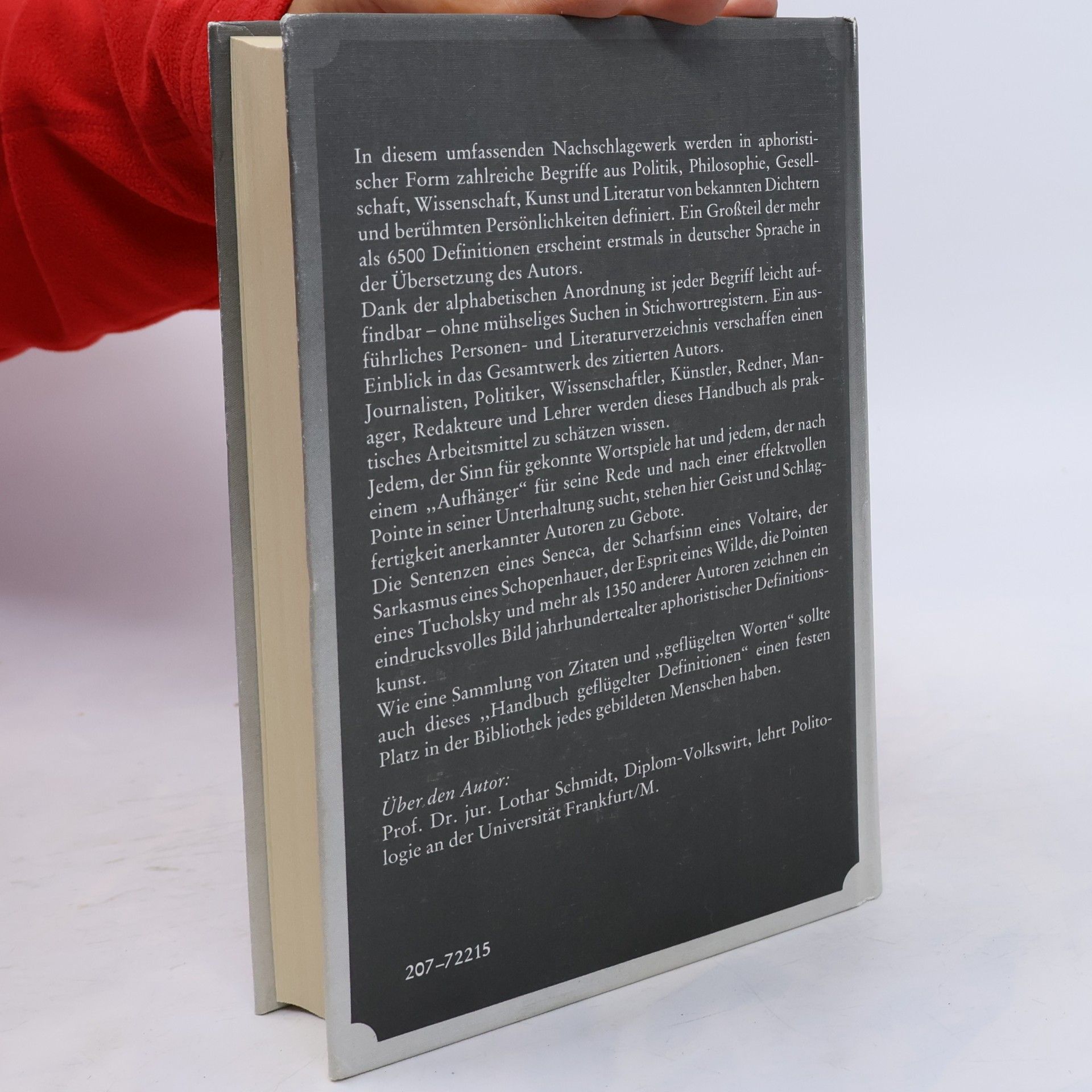 Lothar Schmidt Das grosse Handbuch geflügelter Definitionen