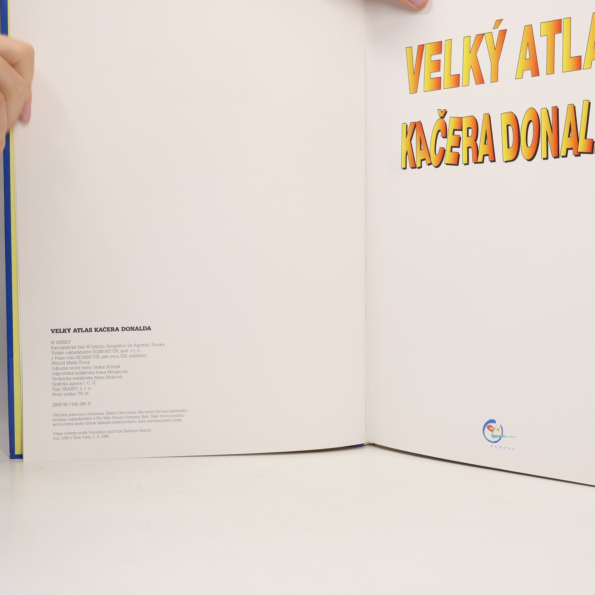 Studio Disney Brothers Velký atlas kačera Donalda