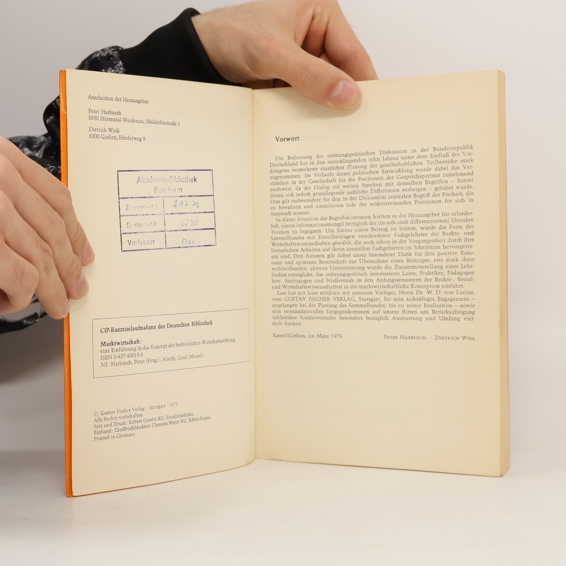 Peter Harbusch Marktwirtschaft