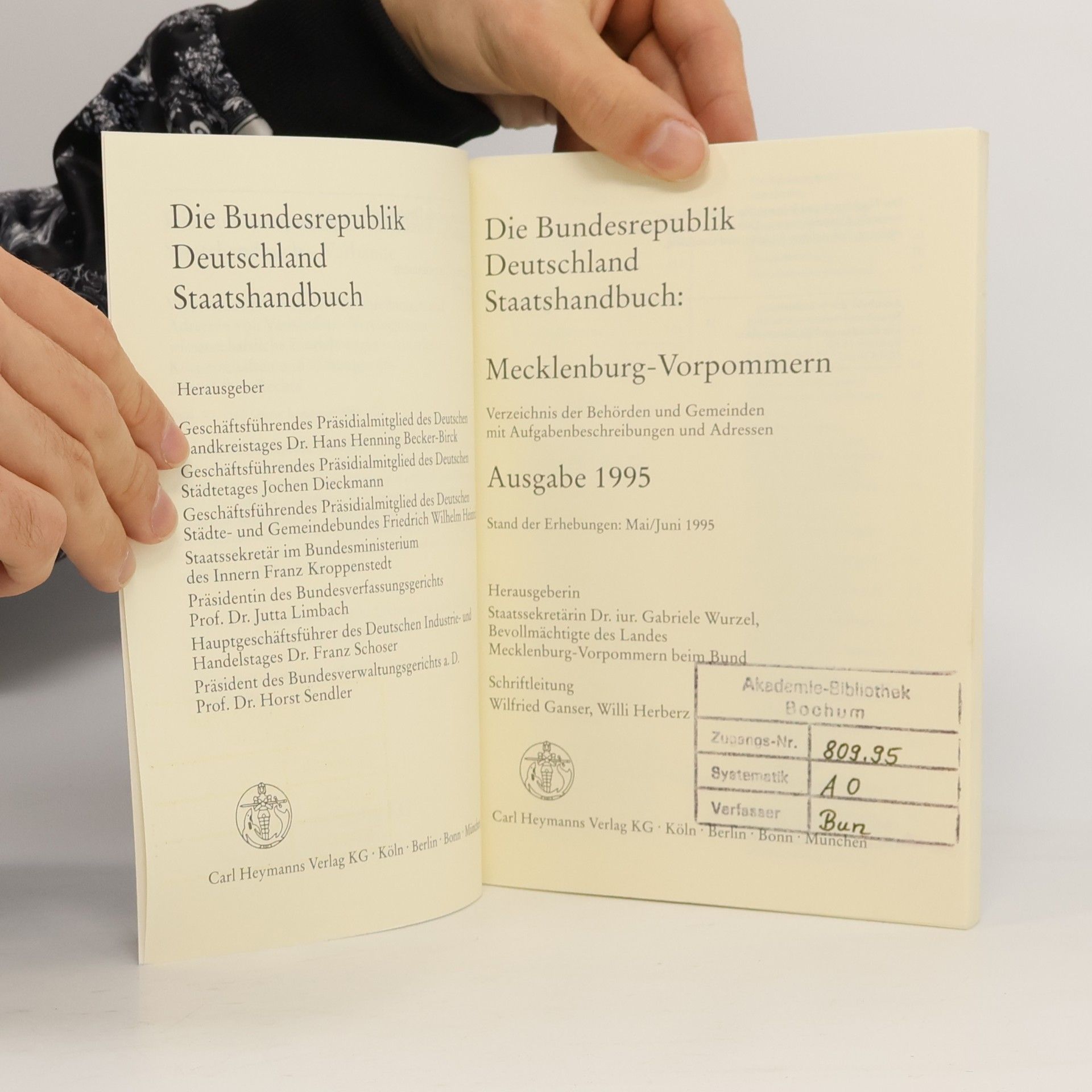 Autorenkollektiv Die Bundesrepublik Deutschland Staatshandbuch