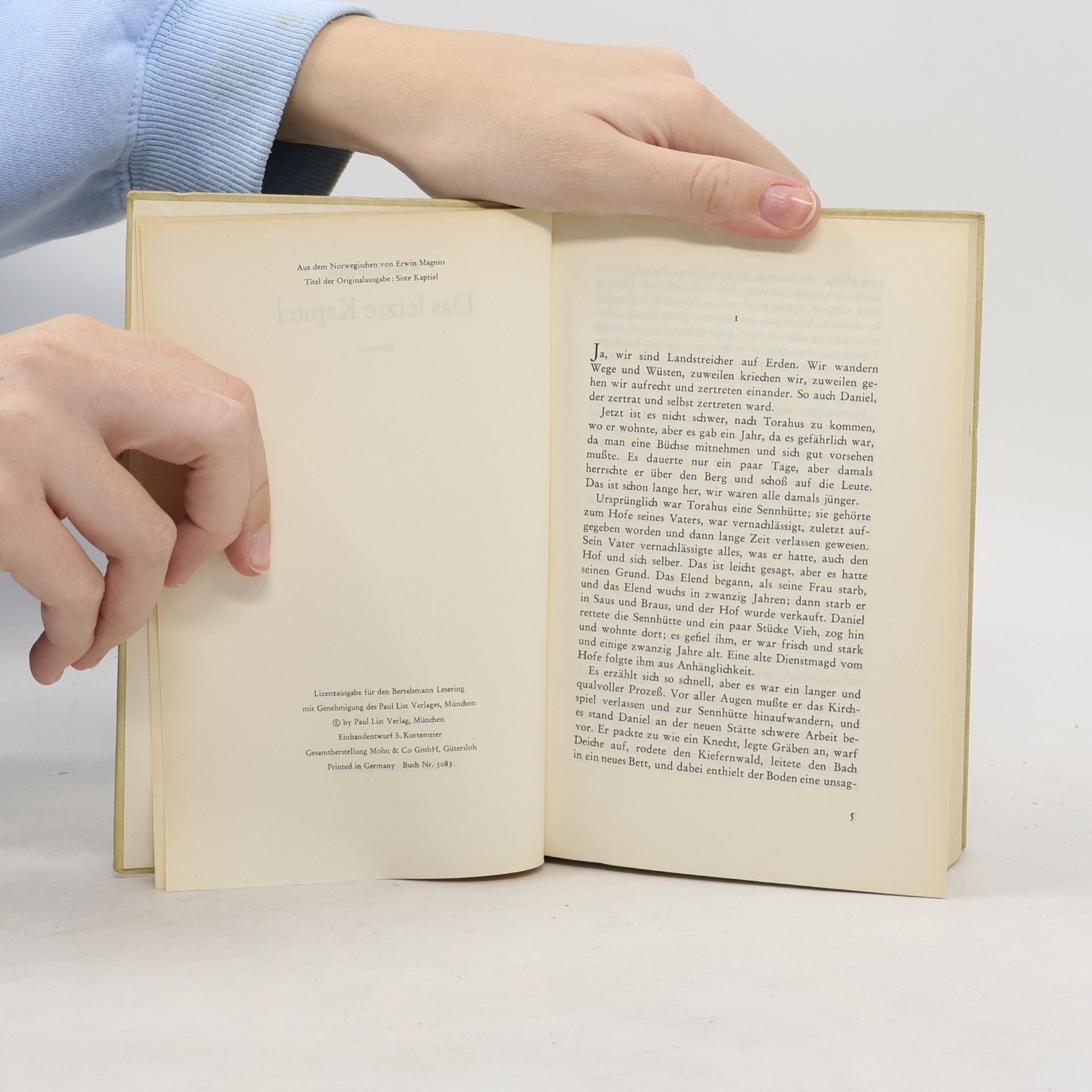 Knut Hamsun Das letzte Kapitel