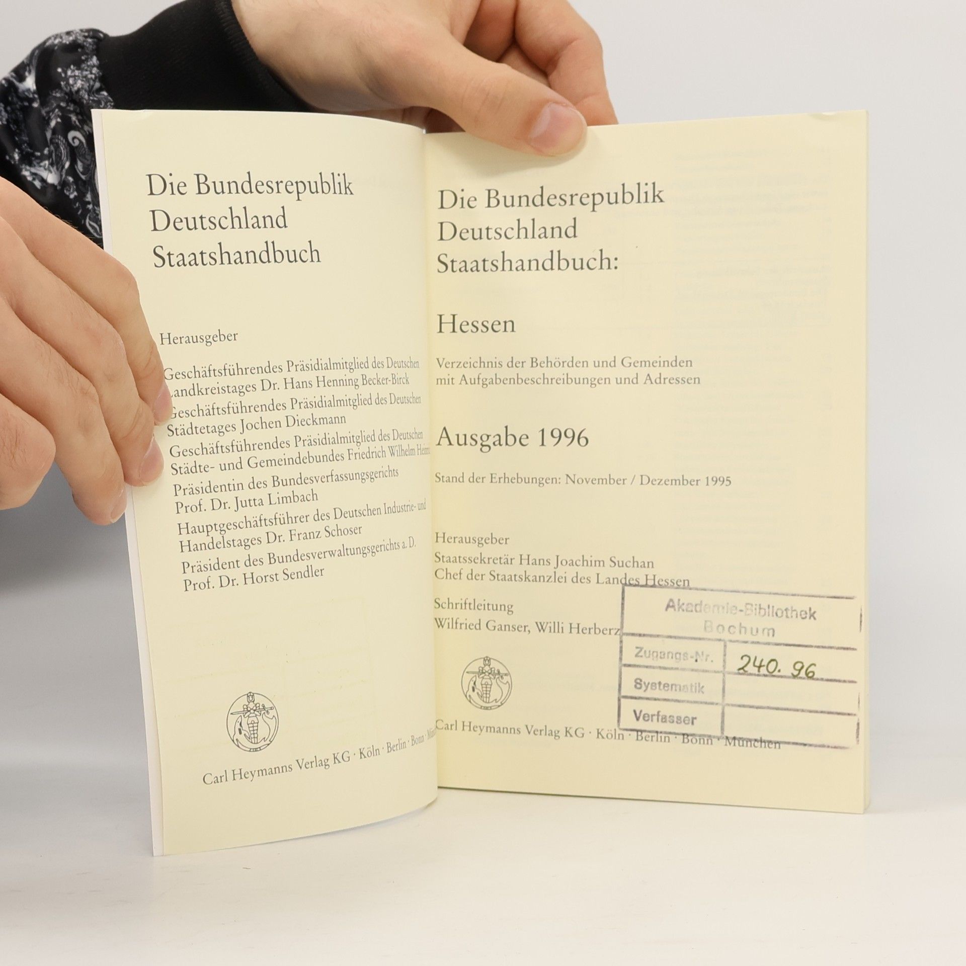 Autorenkollektiv Die Bundesrepublik Deutschland Staatshandbuch