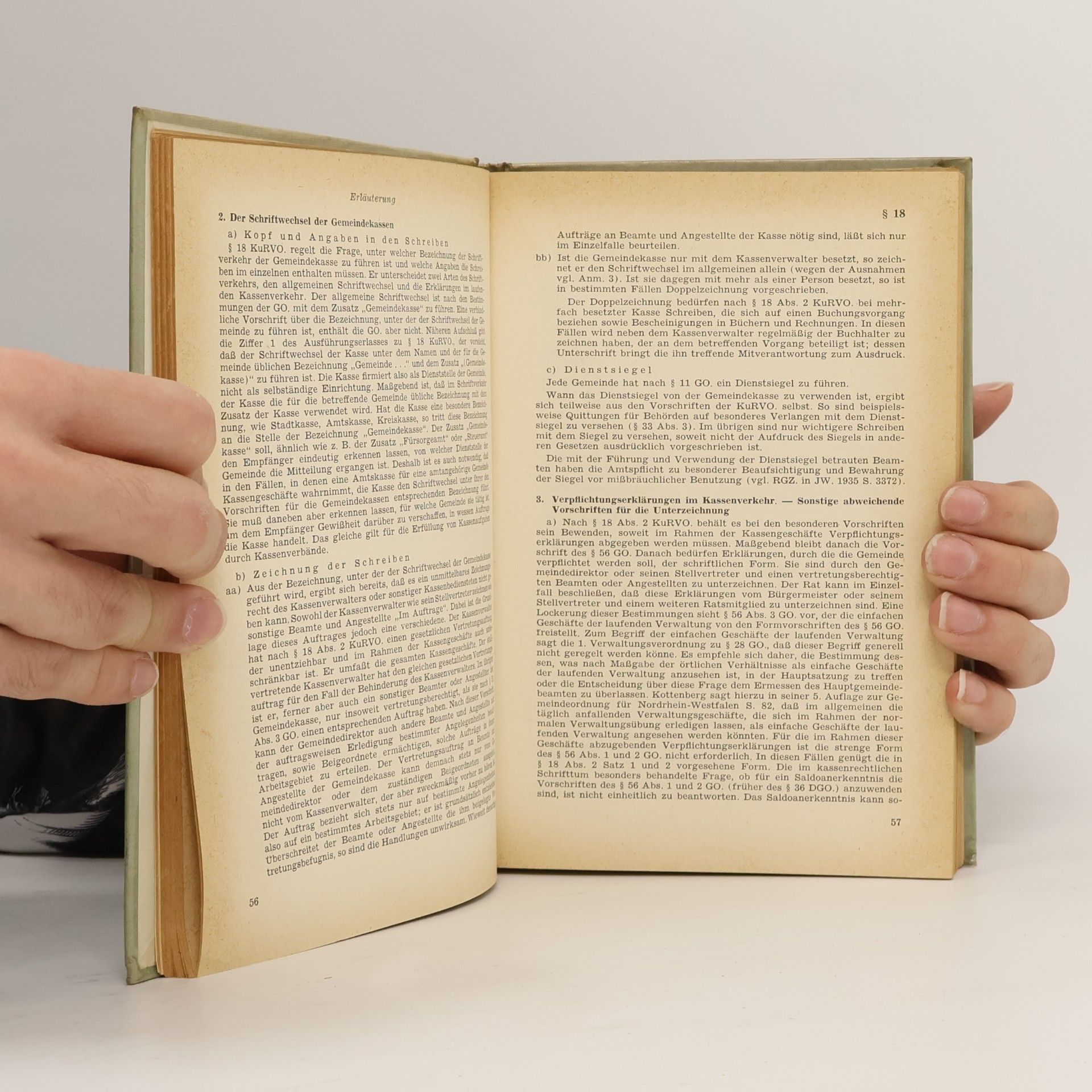 Wilhelm Loschelder Kassen- und Rechnungsverordnung Nordrhein-Westfalen