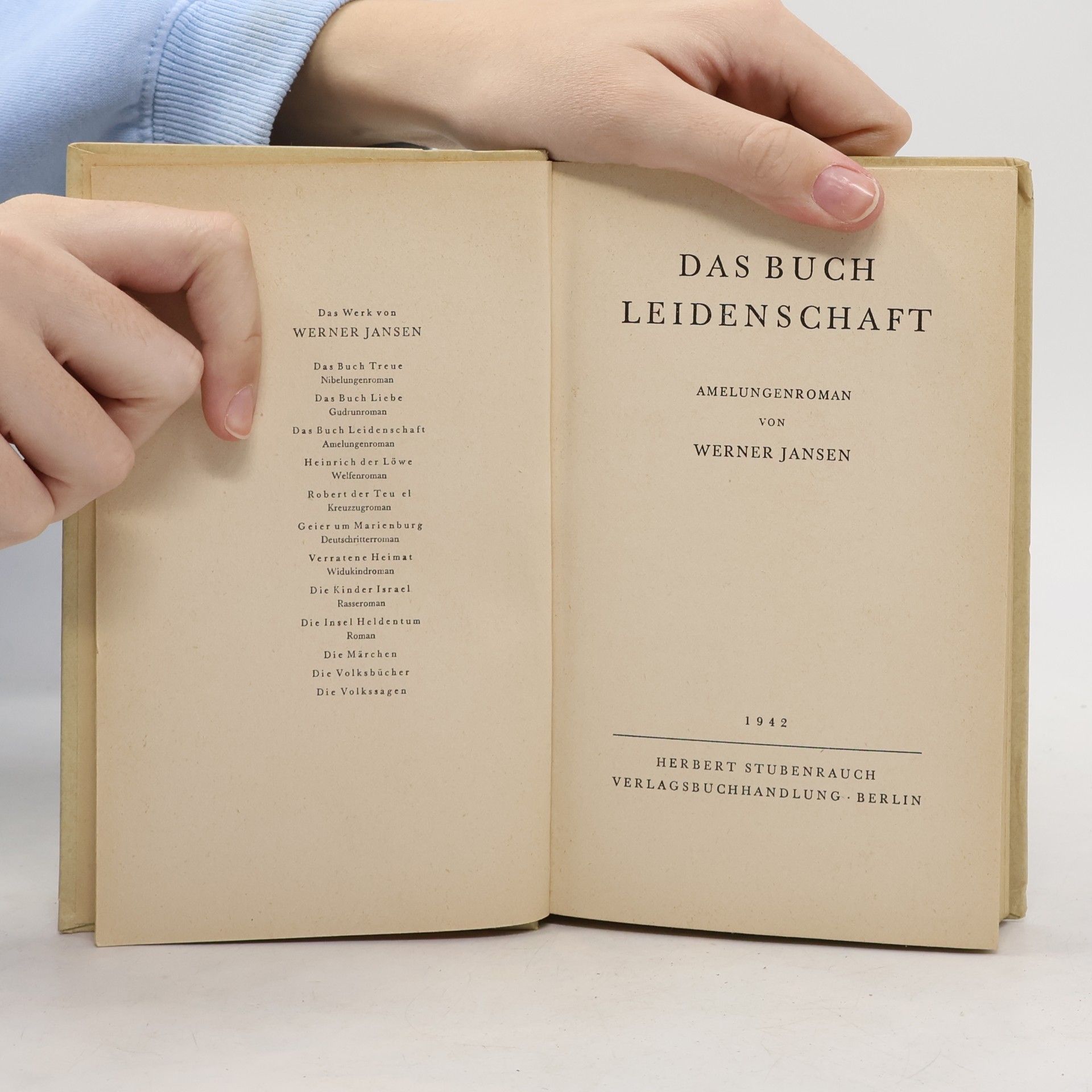 Werner Jansen Das Buch Leidenschaft