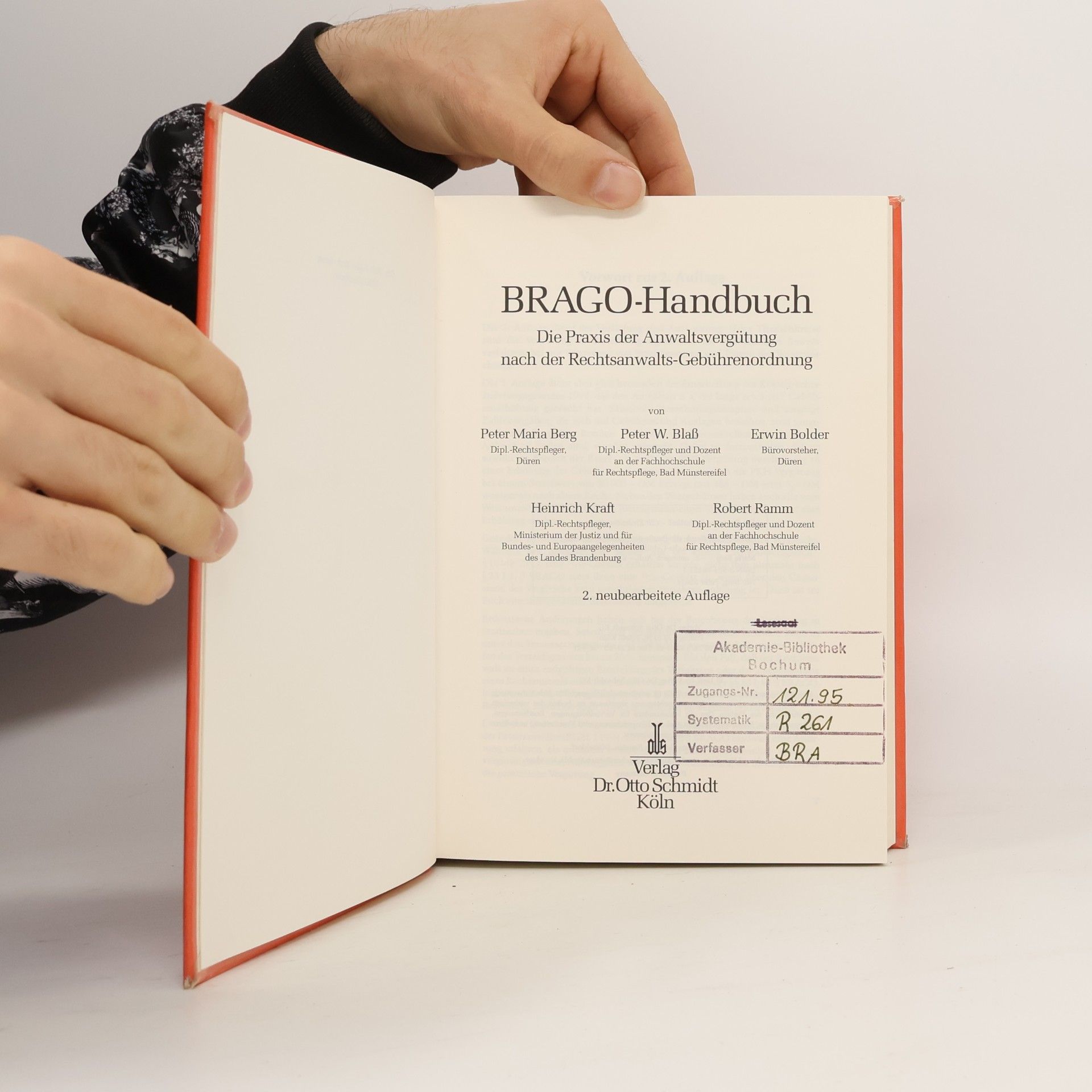 Peter Maria Berg BRAGO-Handbuch