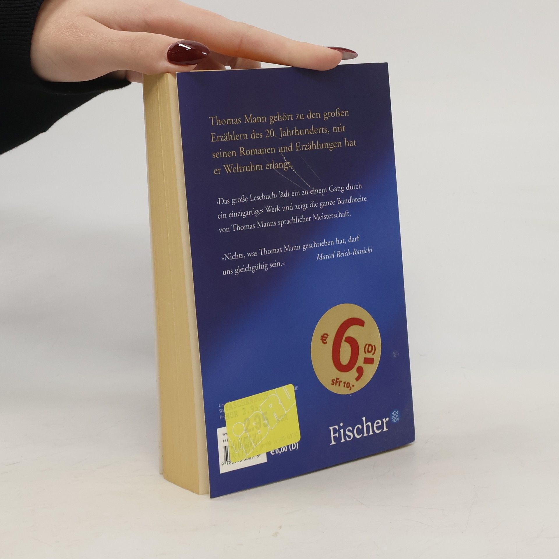 Thomas Mann Das große Lesebuch. Originalausgabe. Ausgew. v. Roland Spahr