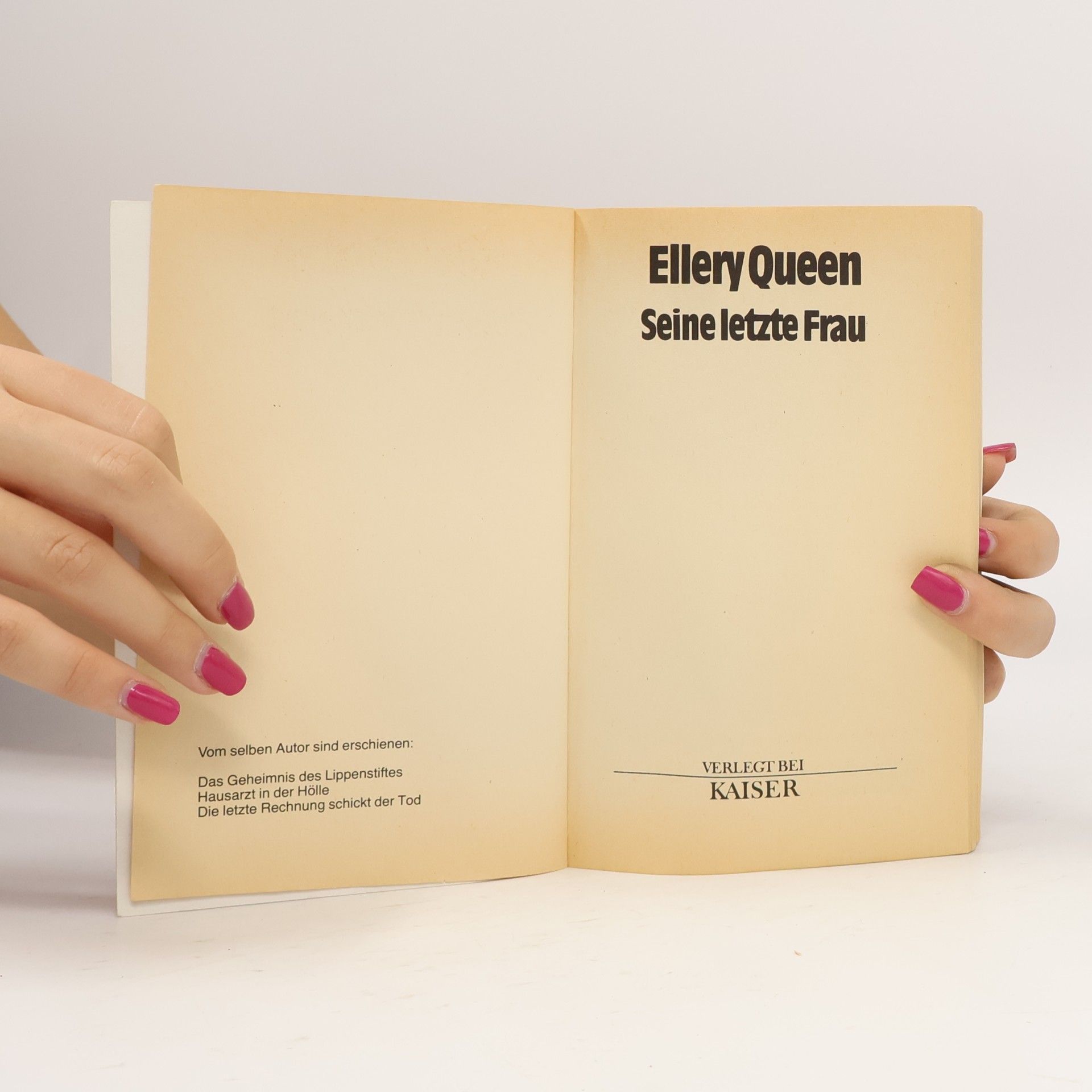 Ellery Queen Seine letzte Frau