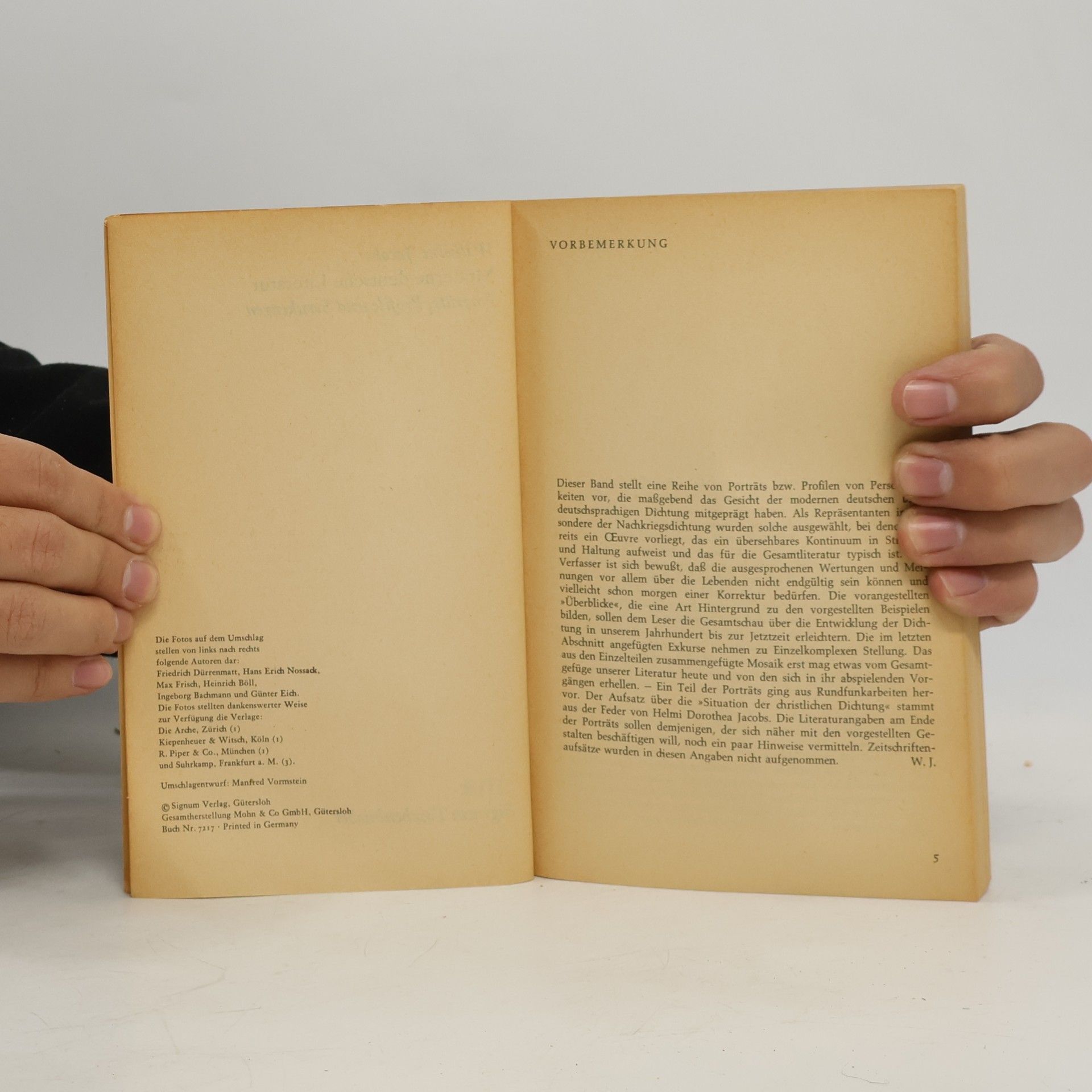 Wilhelm G. Jacobs Moderne deutsche Literatur