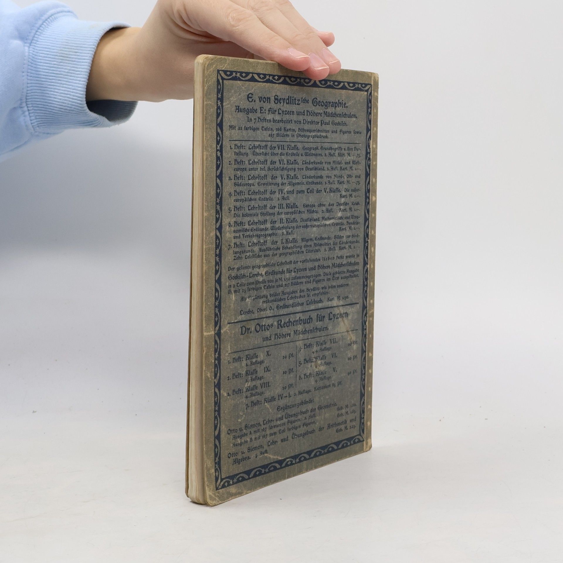 E. V. Seydlitz E. v. Seydlitz: Geographie 3. Heft