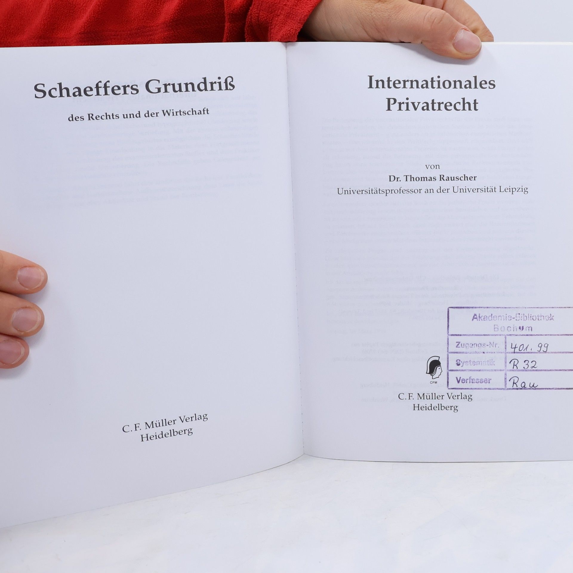 Thomas Rauscher Internationales Privatrecht