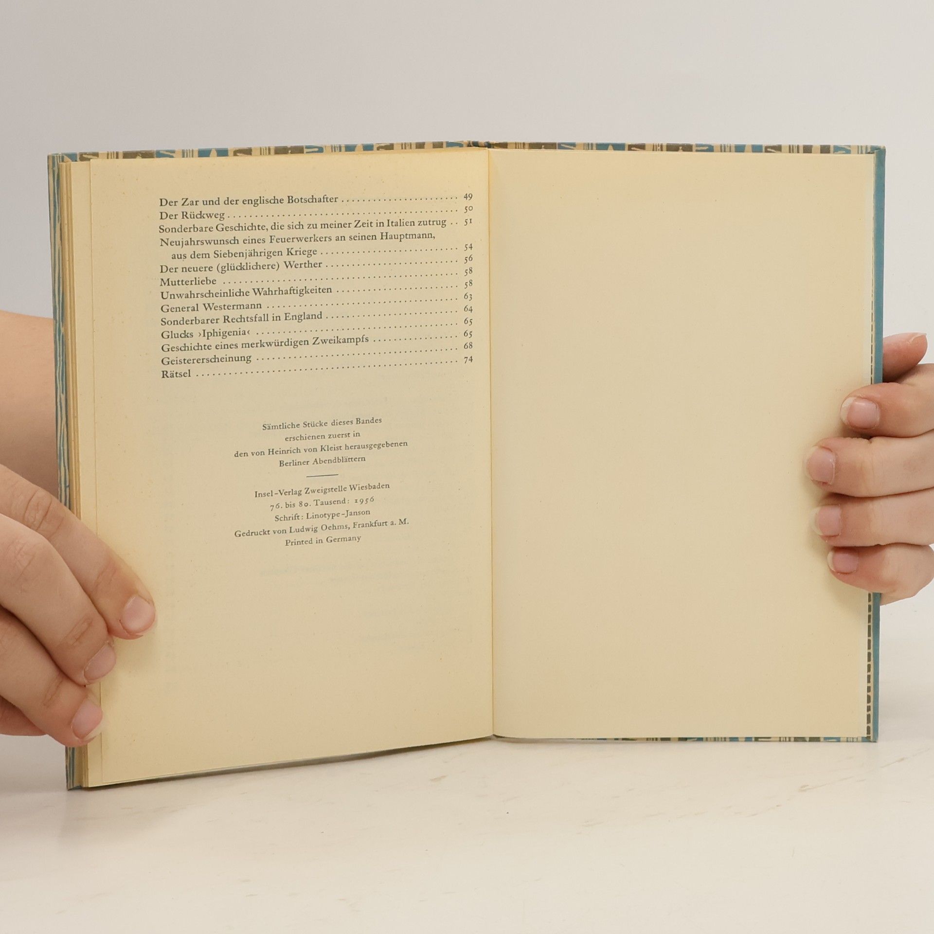 Heinrich von Kleist Über das Marionettentheater