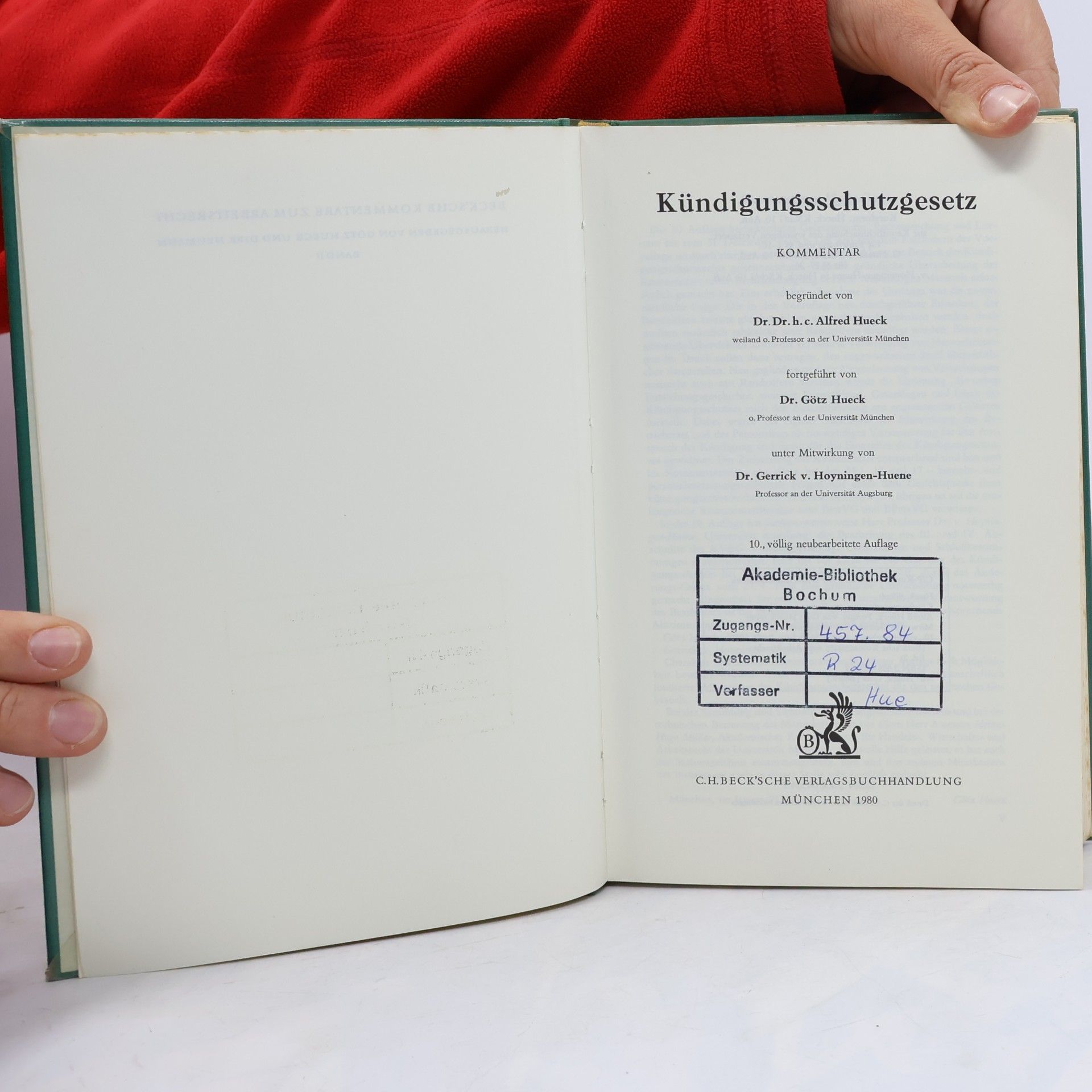 Götz Hueck Kündigungsschutzgesetz