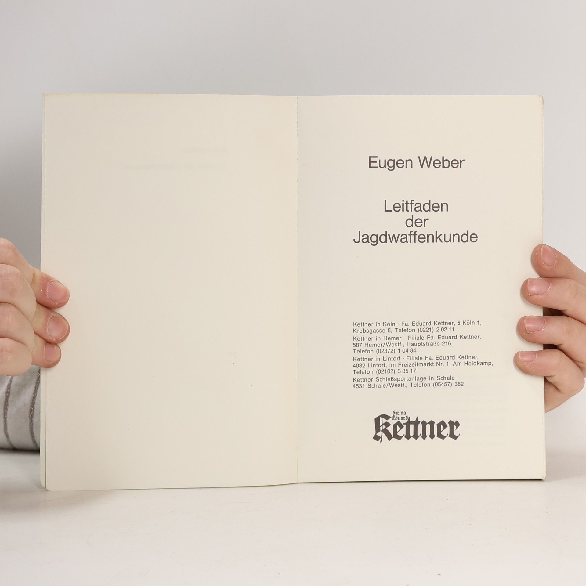 Eugen Joseph Weber Leitfaden der Jagdwaffenkunde