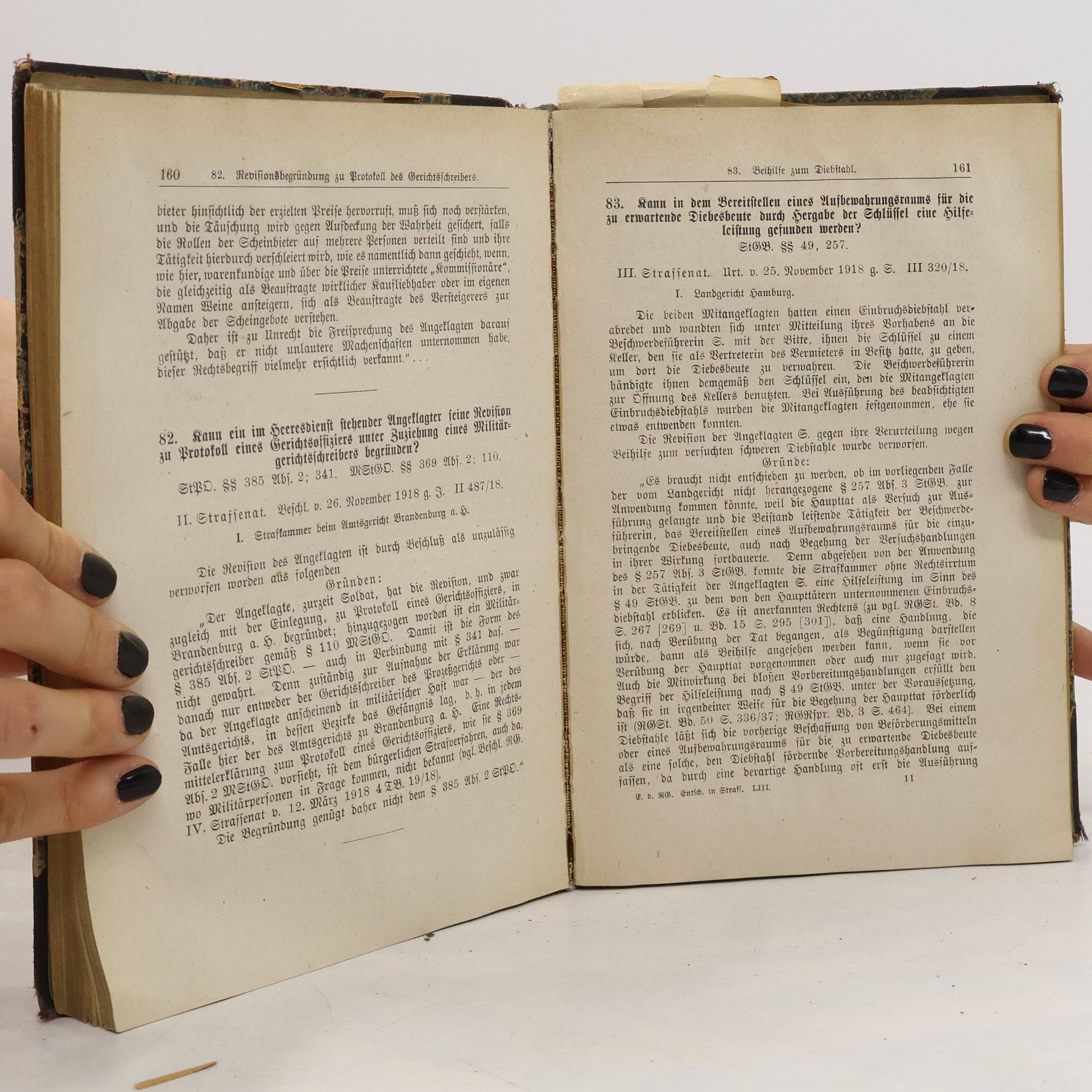 Various authors Entscheidungen des Reichsgerichts in Strafsachen. Dreiundfünfzigster Band