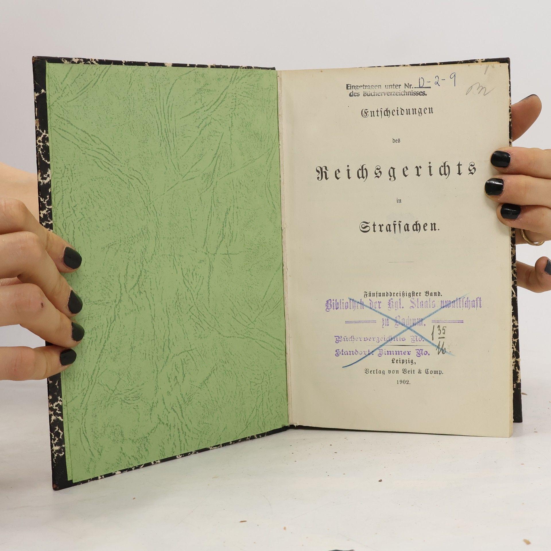 Autorenkollektiv Entscheidungen des Reichsgerichts in Strafsachen