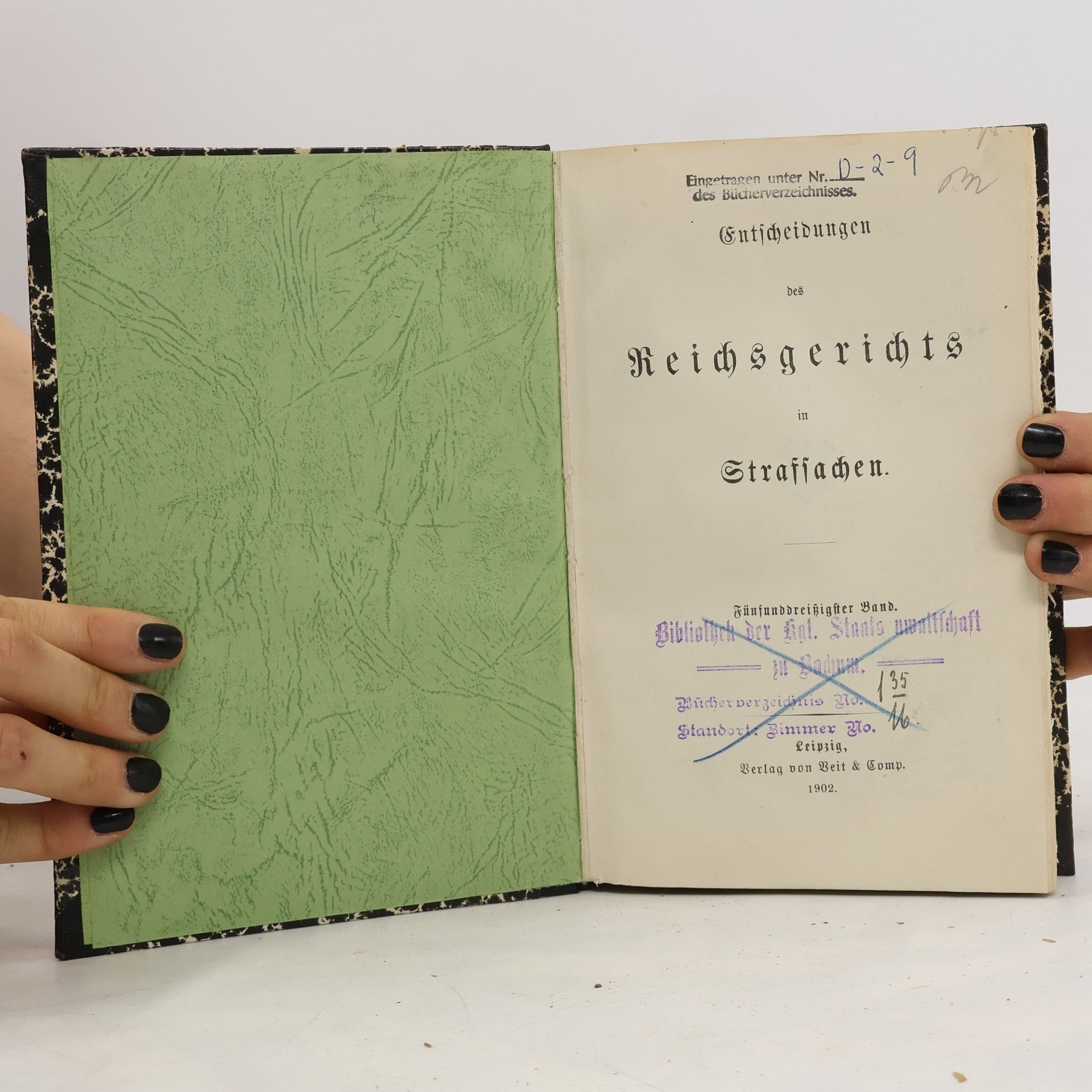 Autorenkollektiv Entscheidungen des Reichsgerichts in Strafsachen