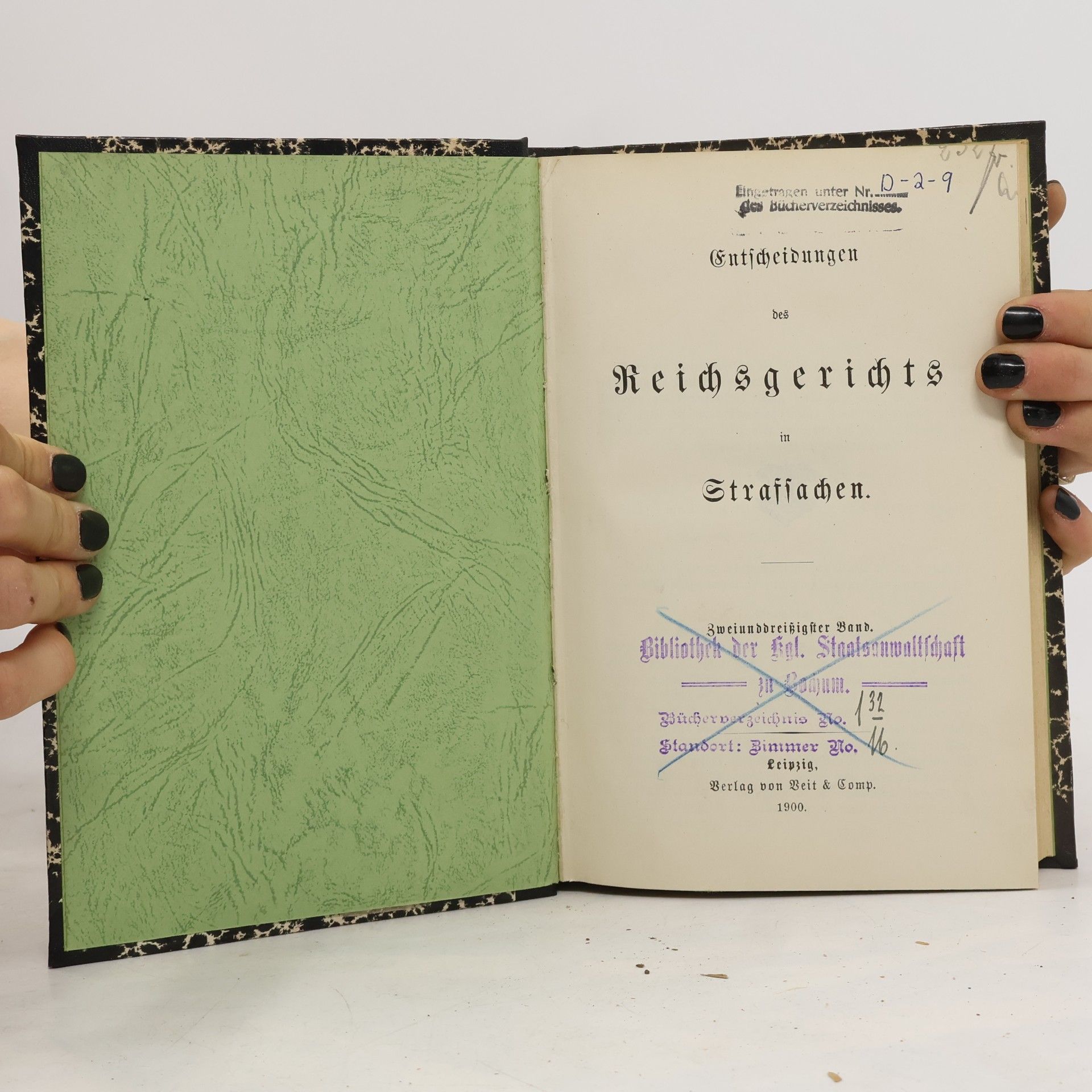 Autorenkollektiv Entscheidungen des Reichsgerichts in Strafsachen