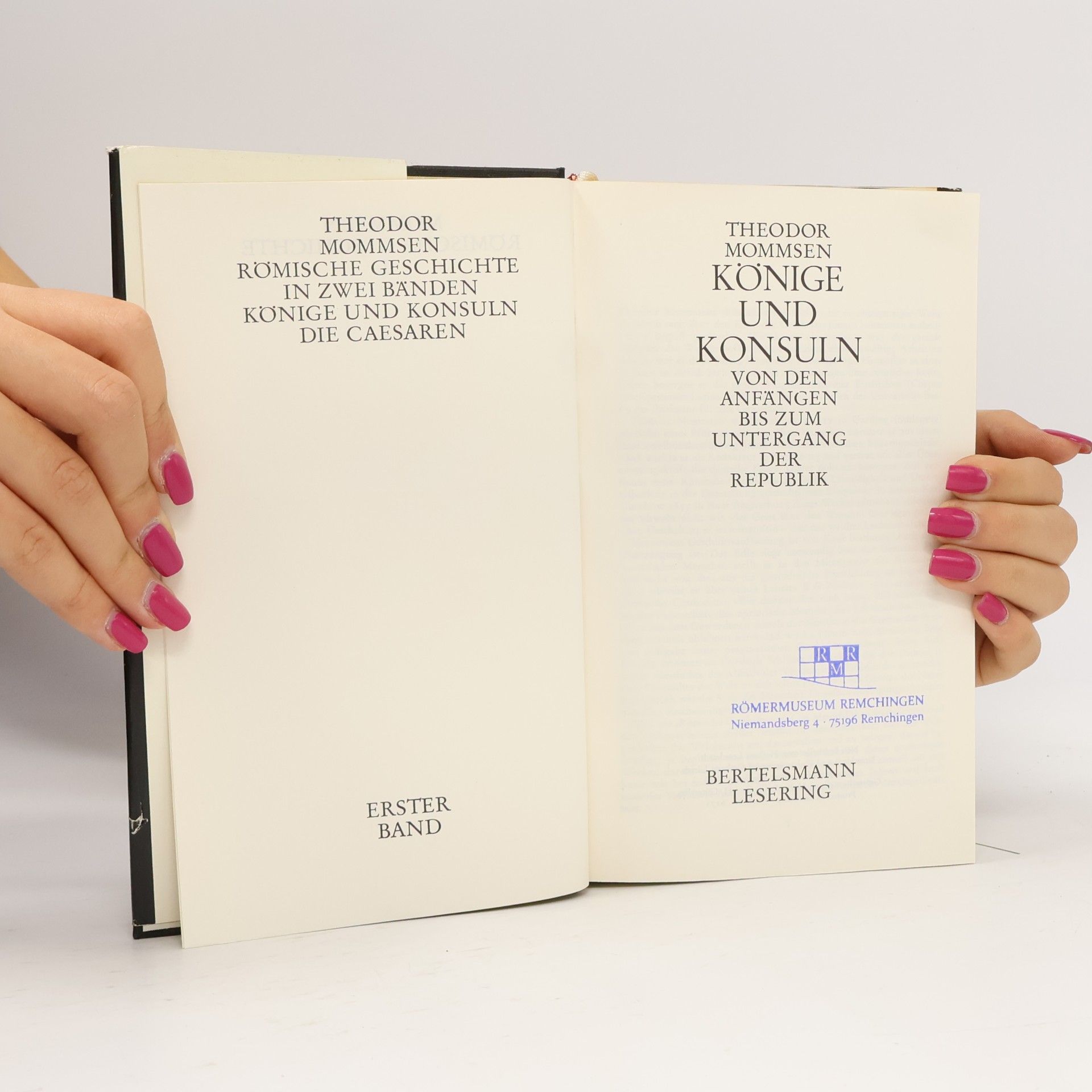 Theodor Mommsen Könige und Konsuln I.