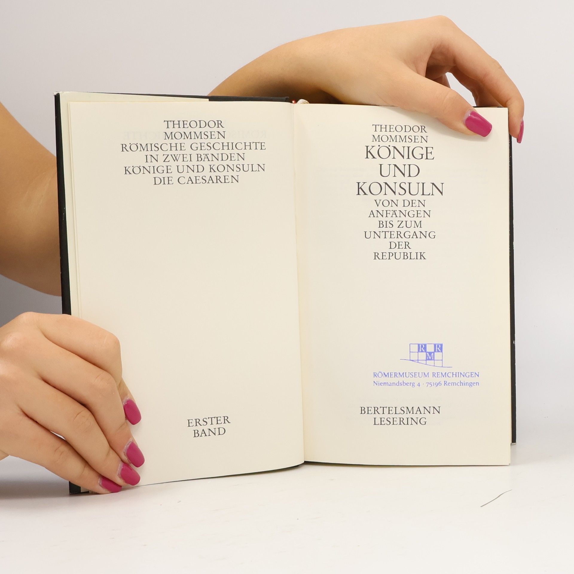 Theodor Mommsen Könige und Konsuln I.