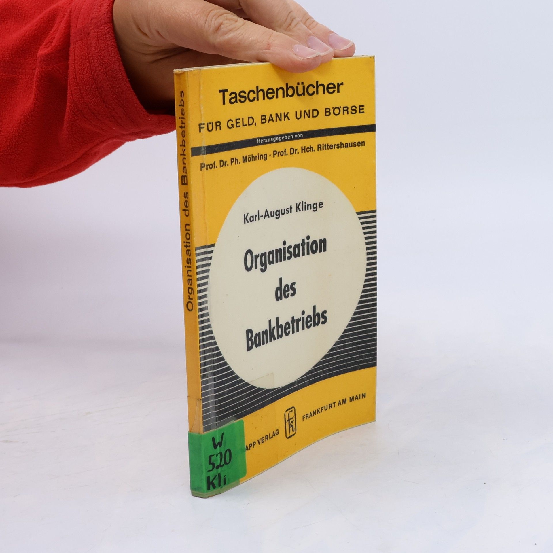 Organisation des Bankbetriebs