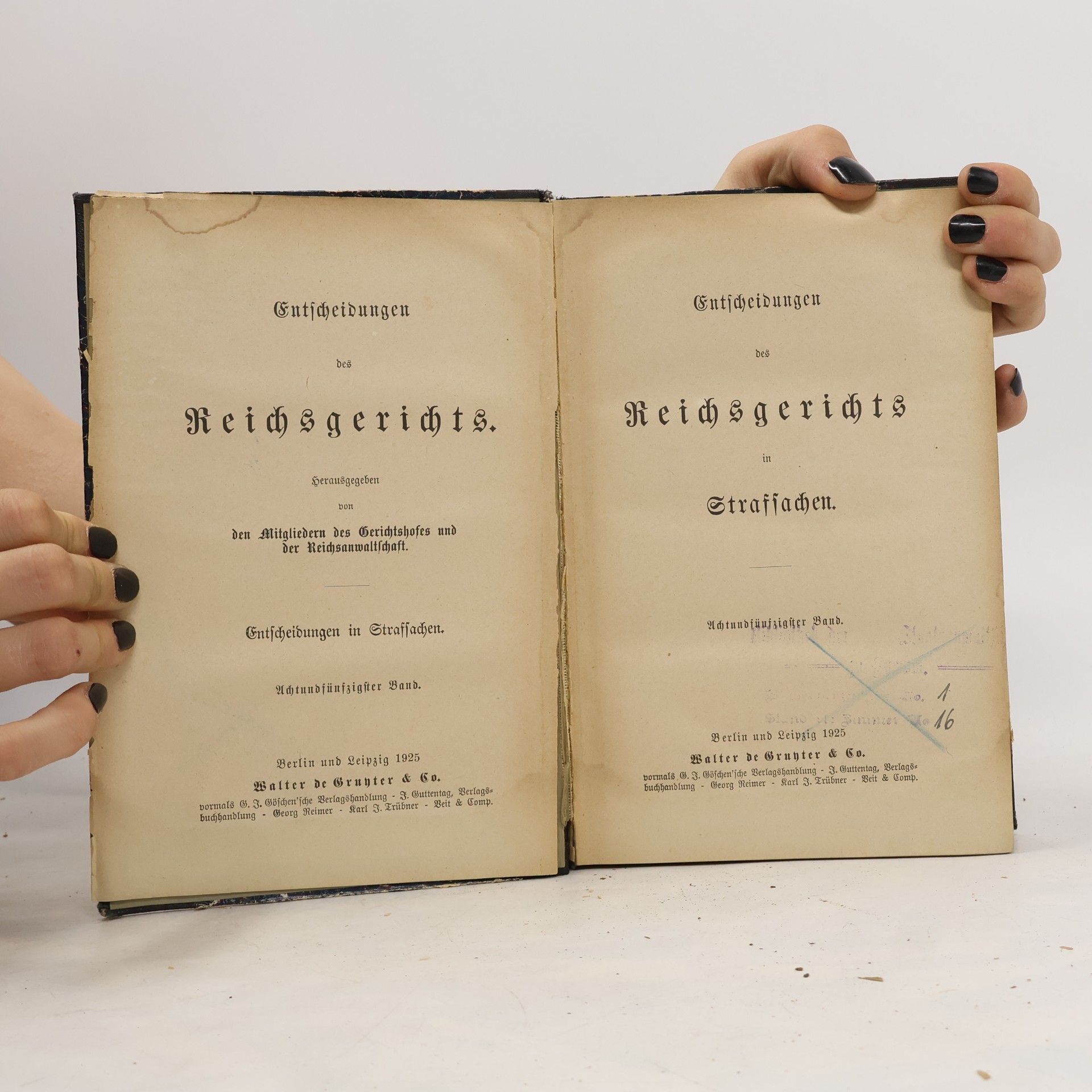 Kolektiv autorů Entscheidungen des Reichsgerichts