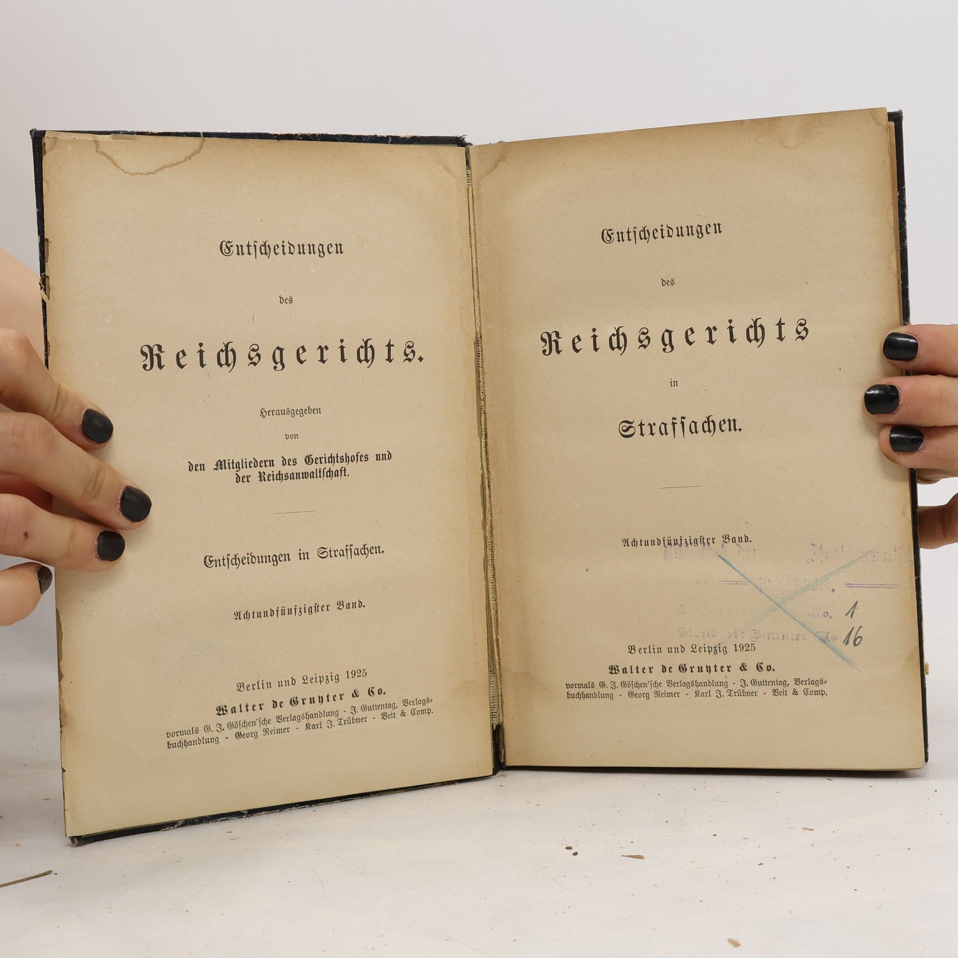Kolektiv autorů Entscheidungen des Reichsgerichts