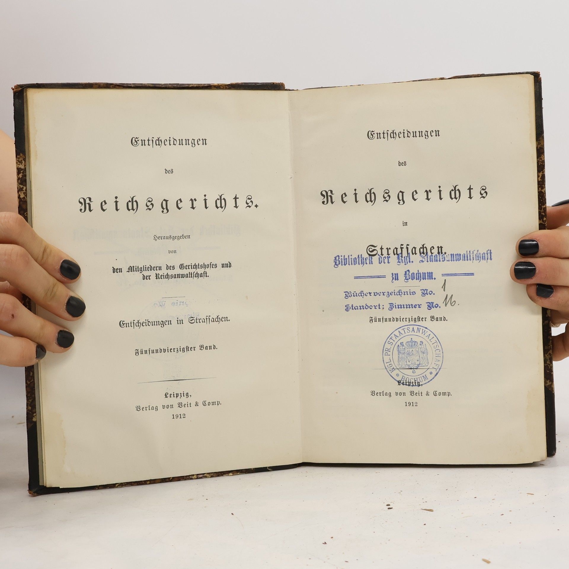 Kolektiv autorů Entscheidungen des Reichsgerichts in Strafsachen 45