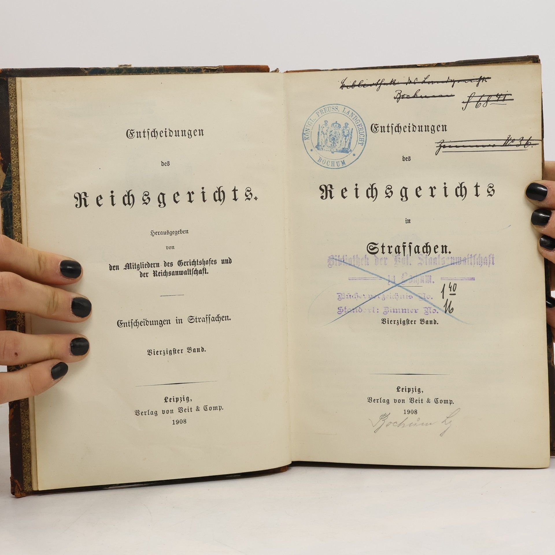 Autorenkollektiv Entscheidungen des Reichsgerichts in Zivilsachen 40