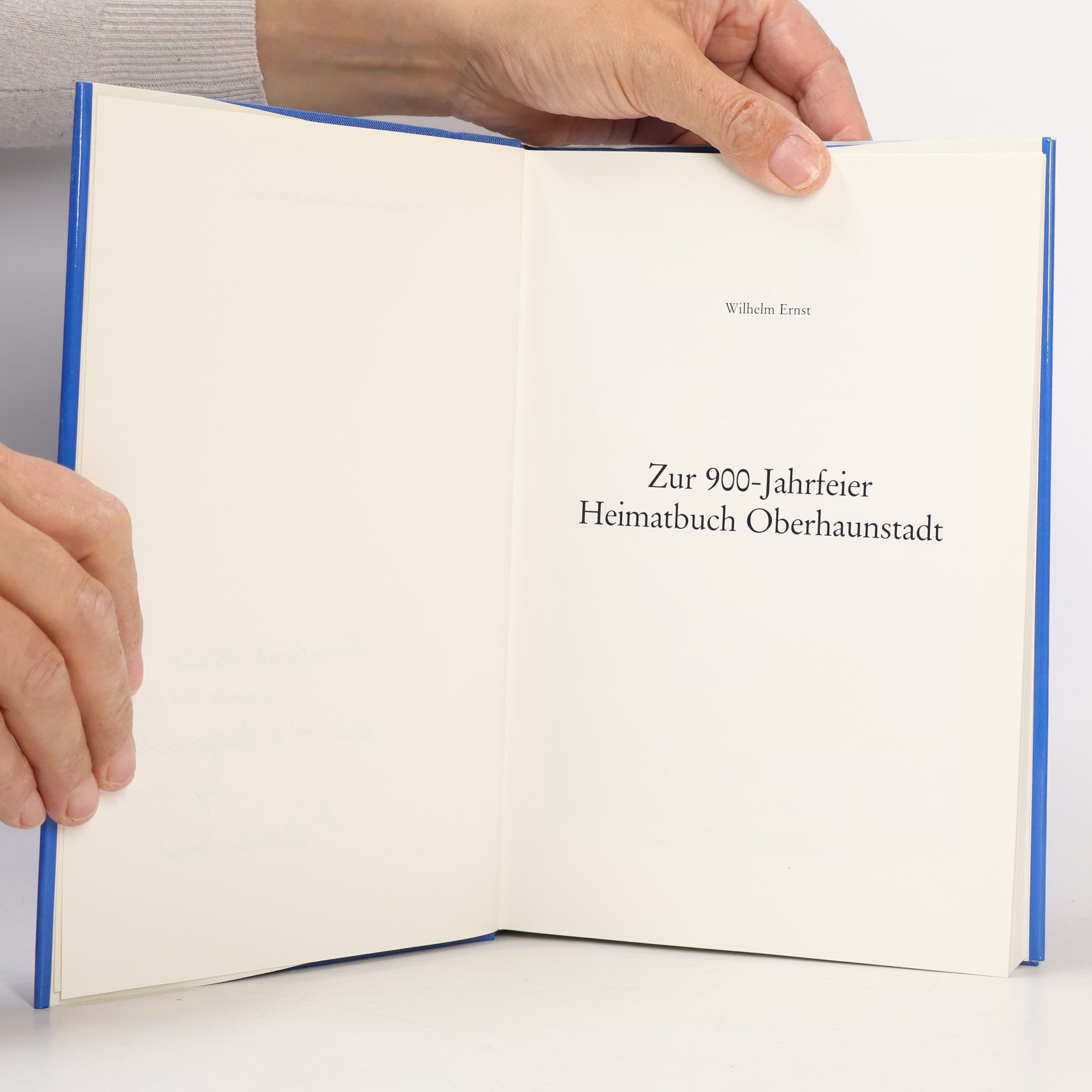Wilhelm Ernst Heimatbuch Oberhaunstadt