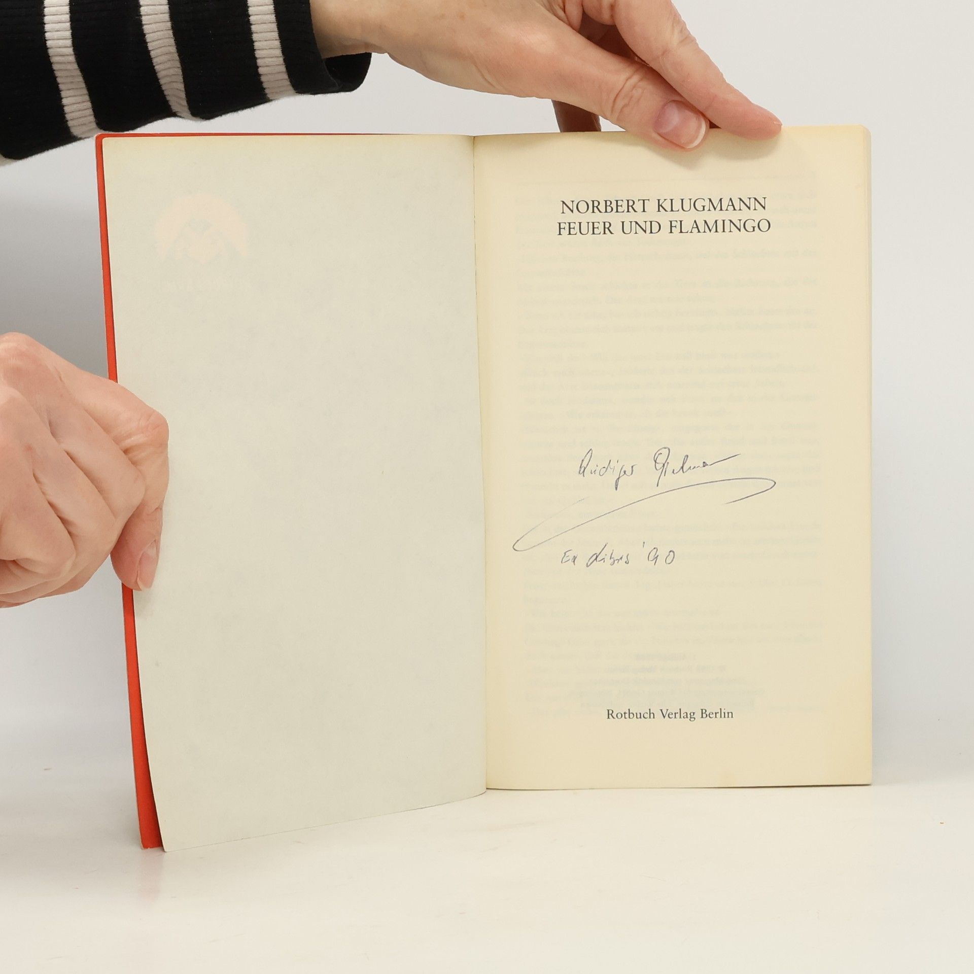 Norbert Klugmann Rotbuch Krimi: Feuer und Flamingo