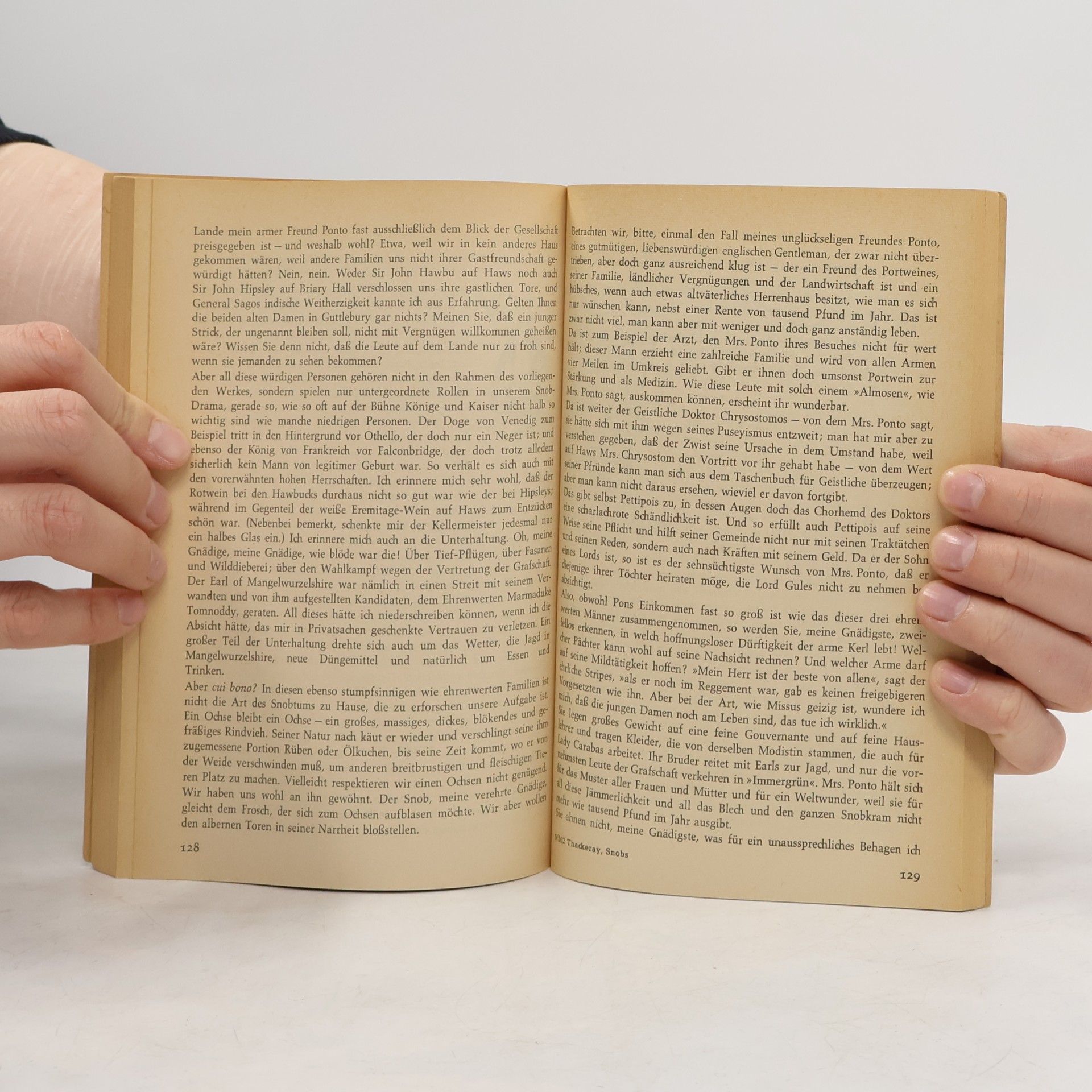 William Makepeace Thackeray Das Buch der Snobs