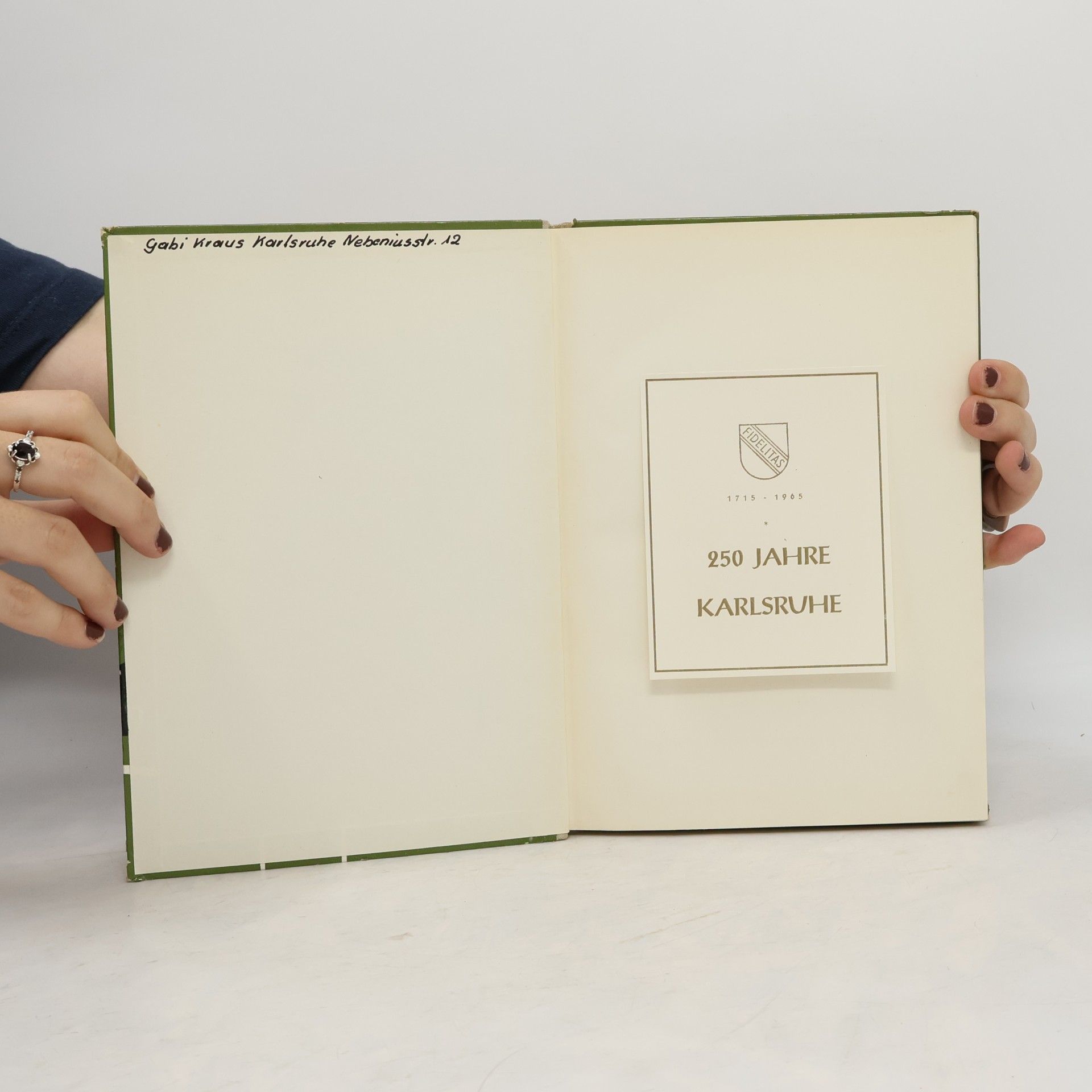 Heinrich Meny Unser Karlsruhe