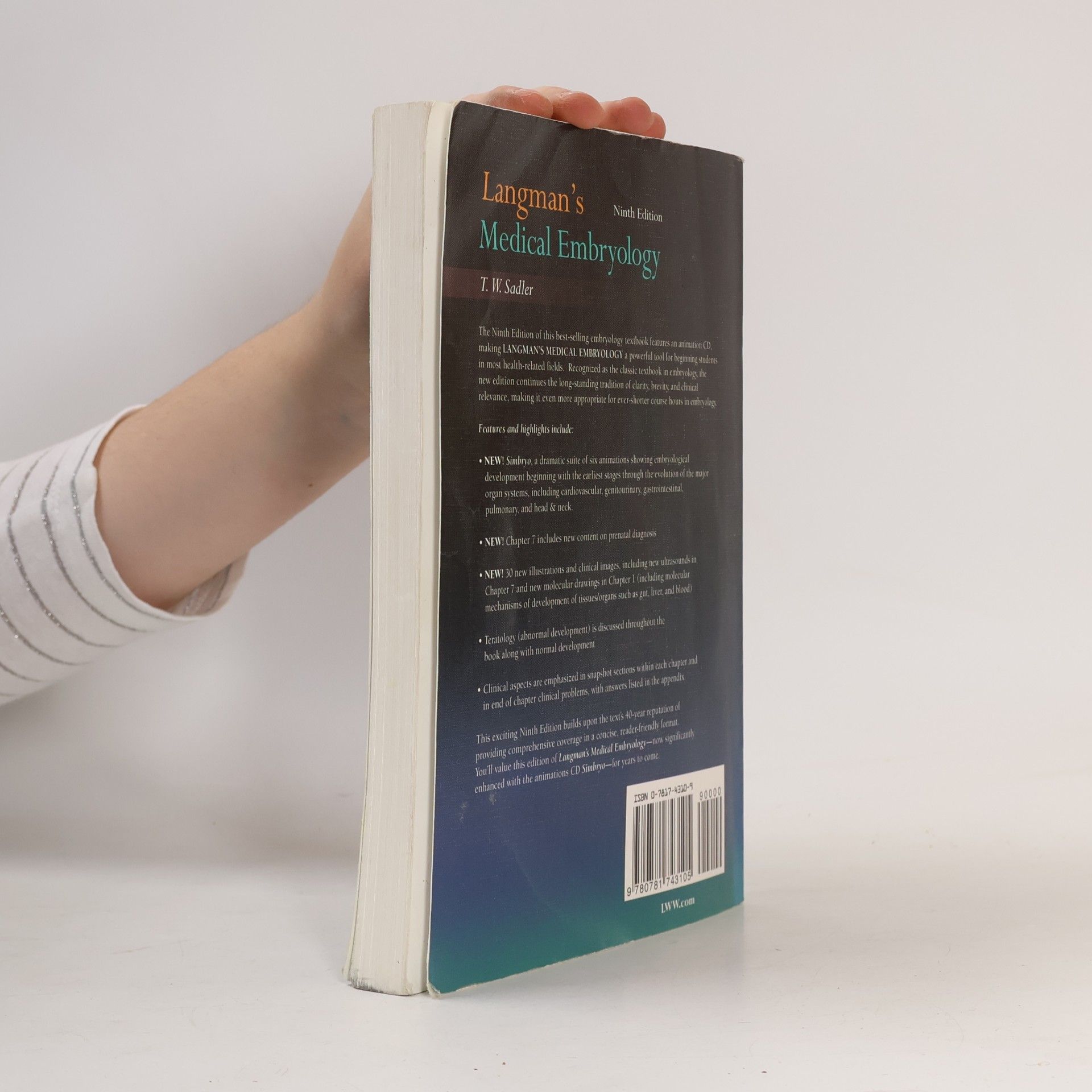 Thomas W. Sadler Langman's Medical Embryology