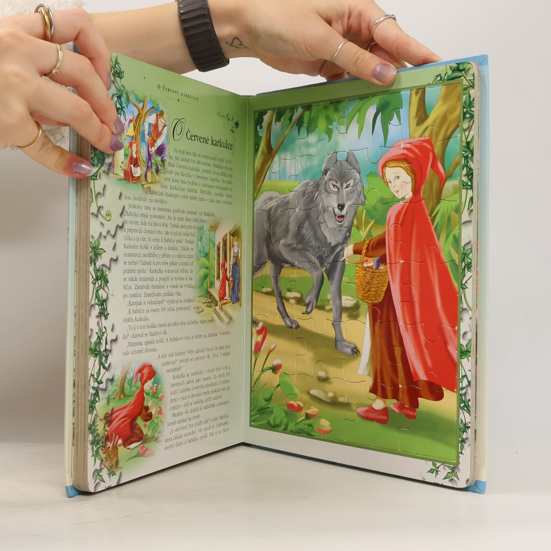 Ilona Kleníková Pohádky s puzzle - O Šípkové Růžence, Kocour v botách, O Červené karkulce
