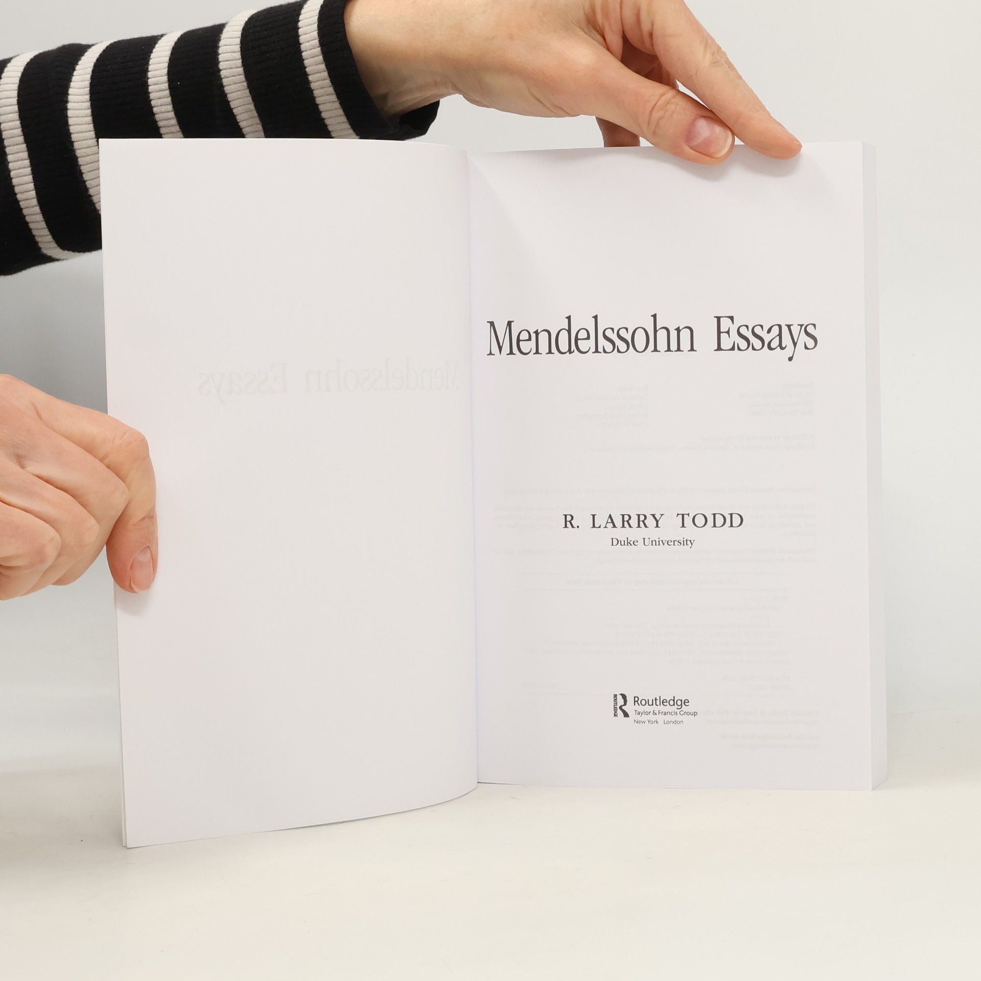 R. Larry Todd Mendelssohn Essays