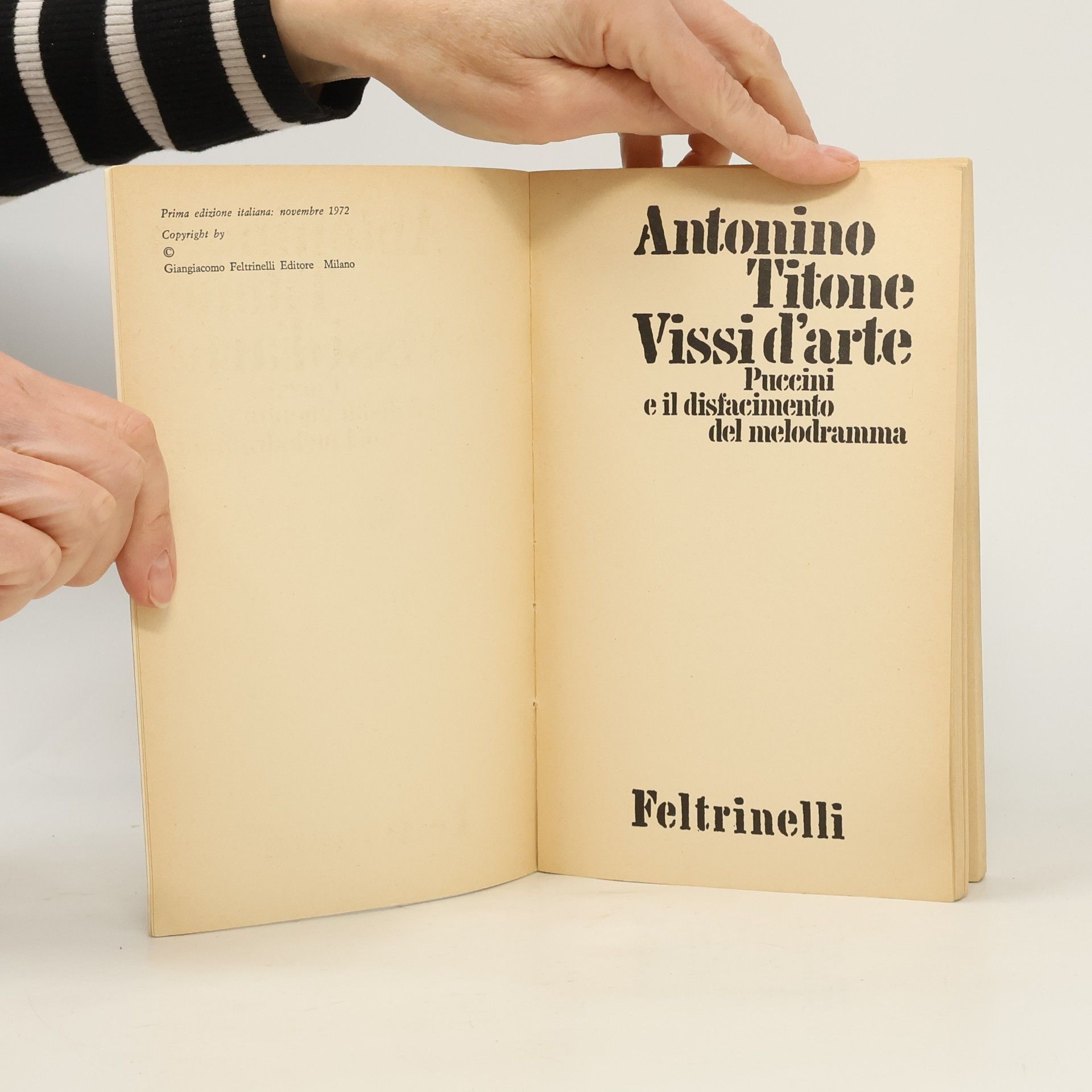 Antonino Titone Vissi d'arte