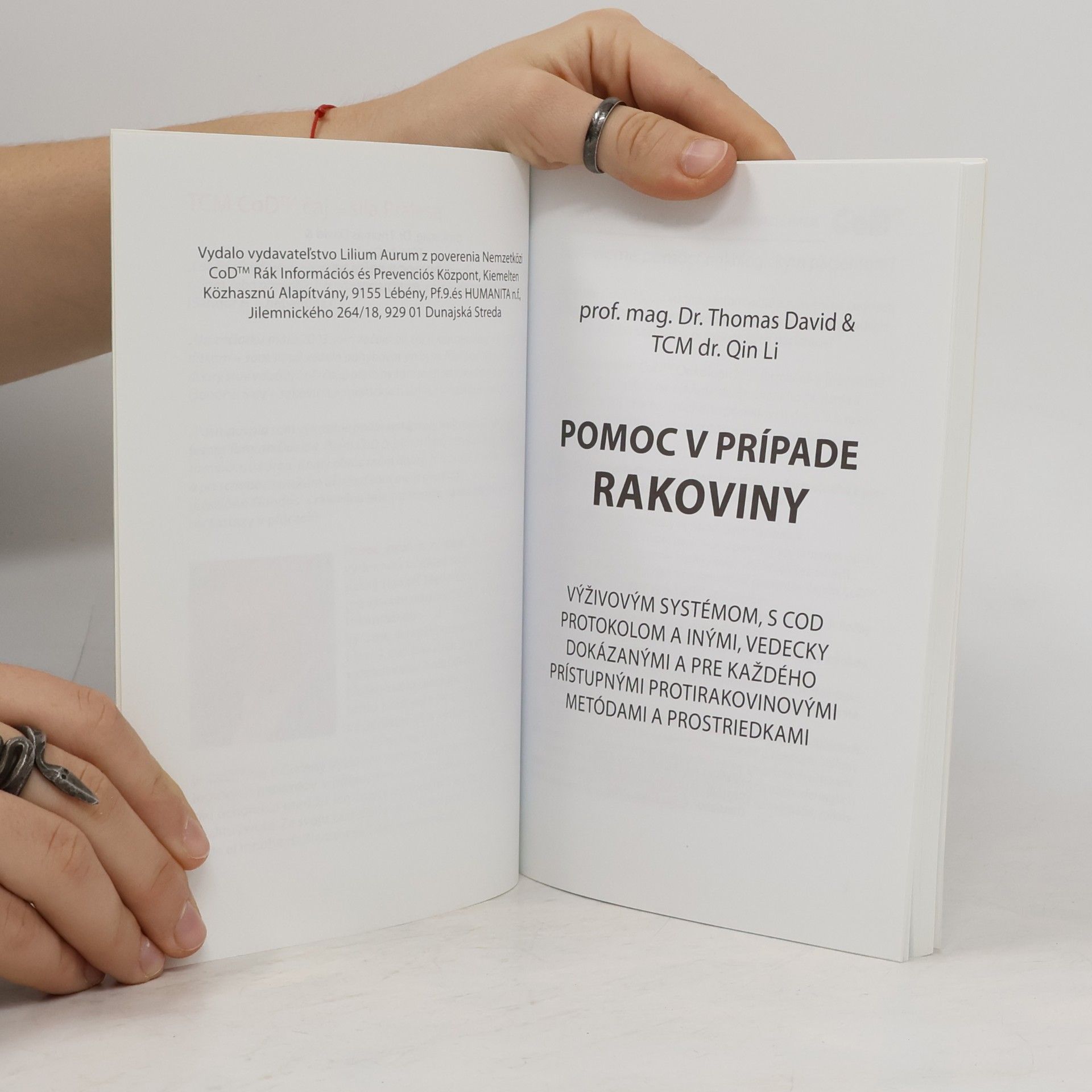 Thomas David Pomoc v prípade rakoviny