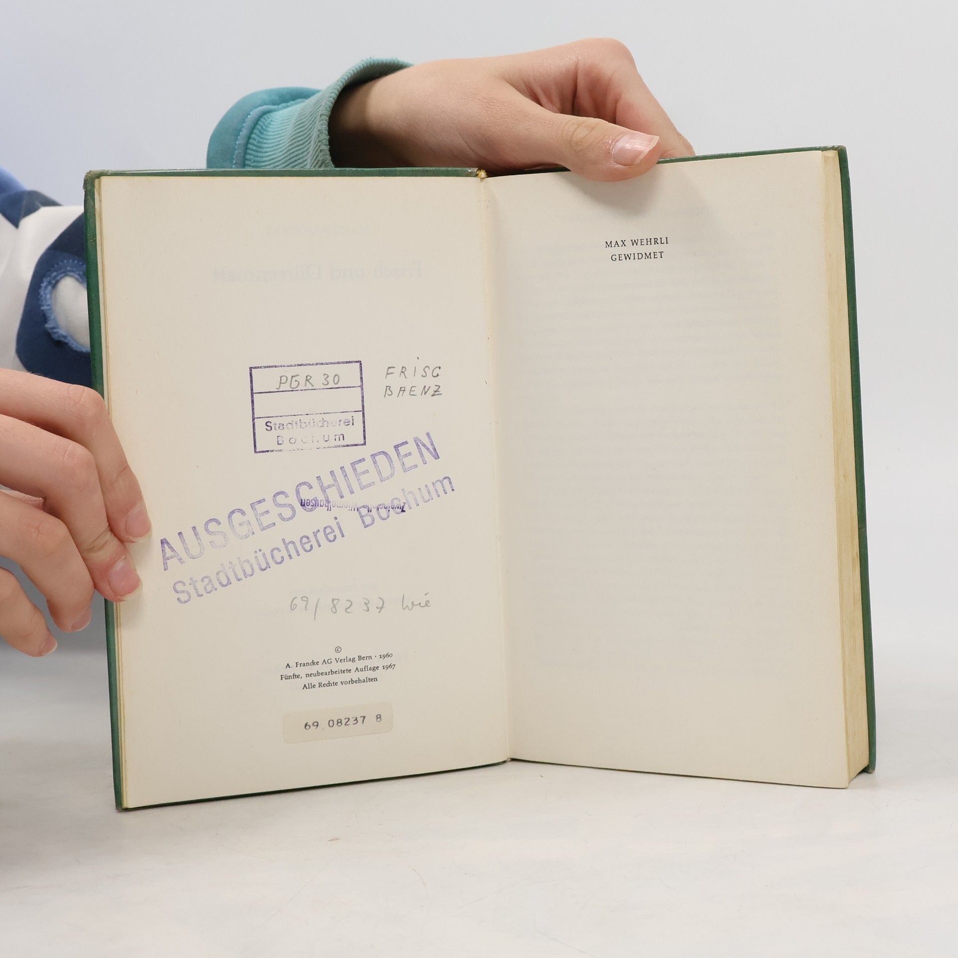 Hans Bänziger Frisch und Dürrenmatt