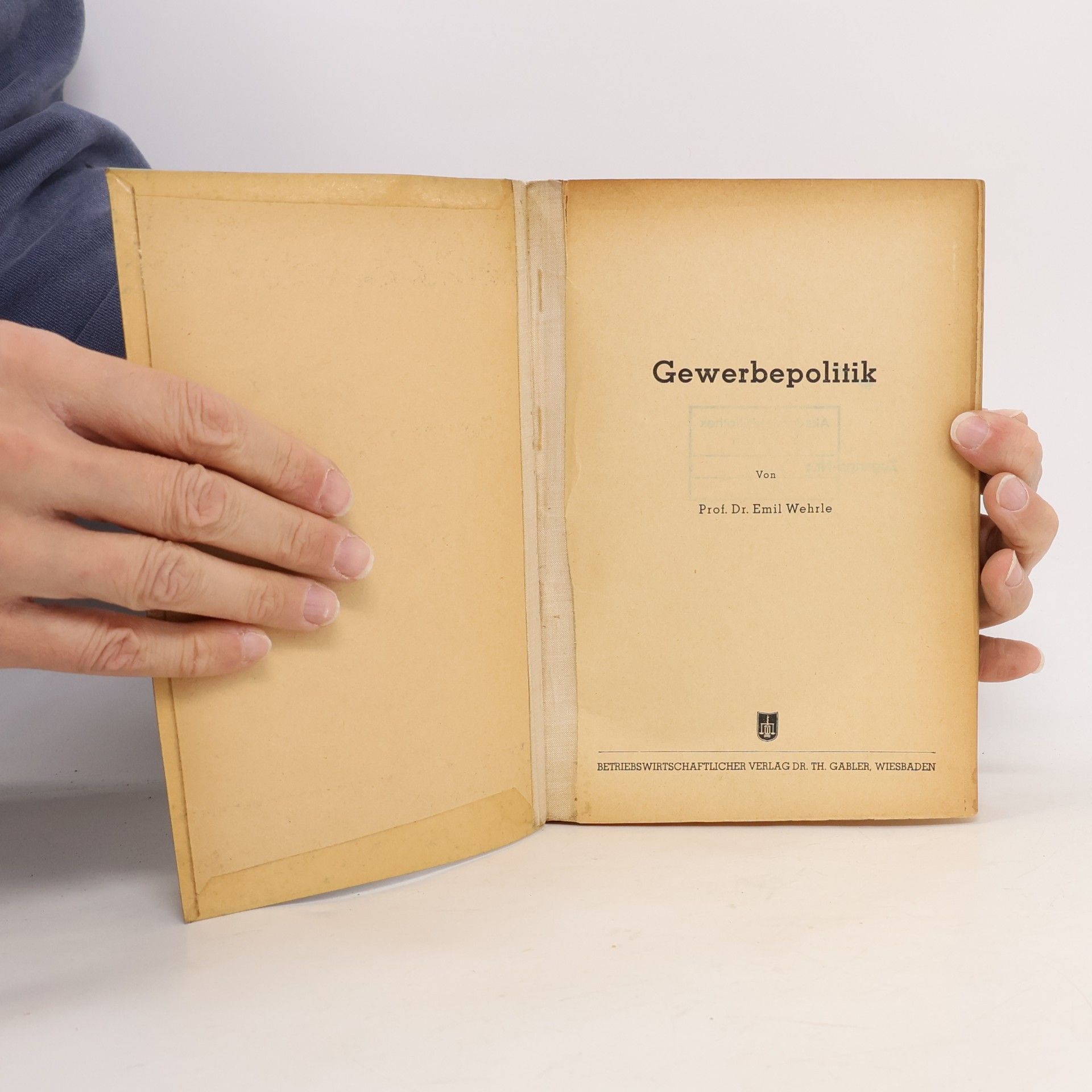 Emil Wehrle Gewerbepolitik