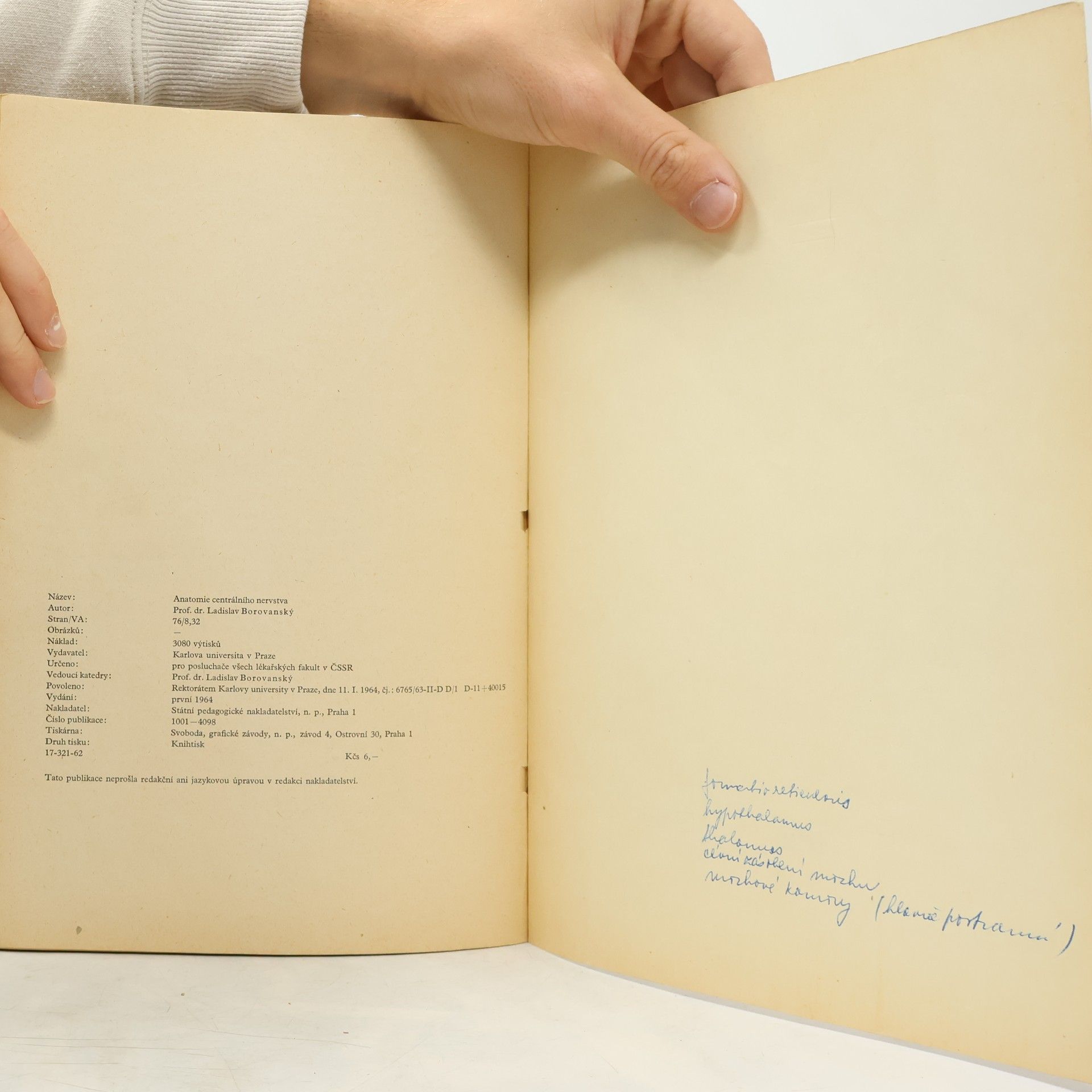 Ladislav Borovanský Anatomie centrálního nervstva