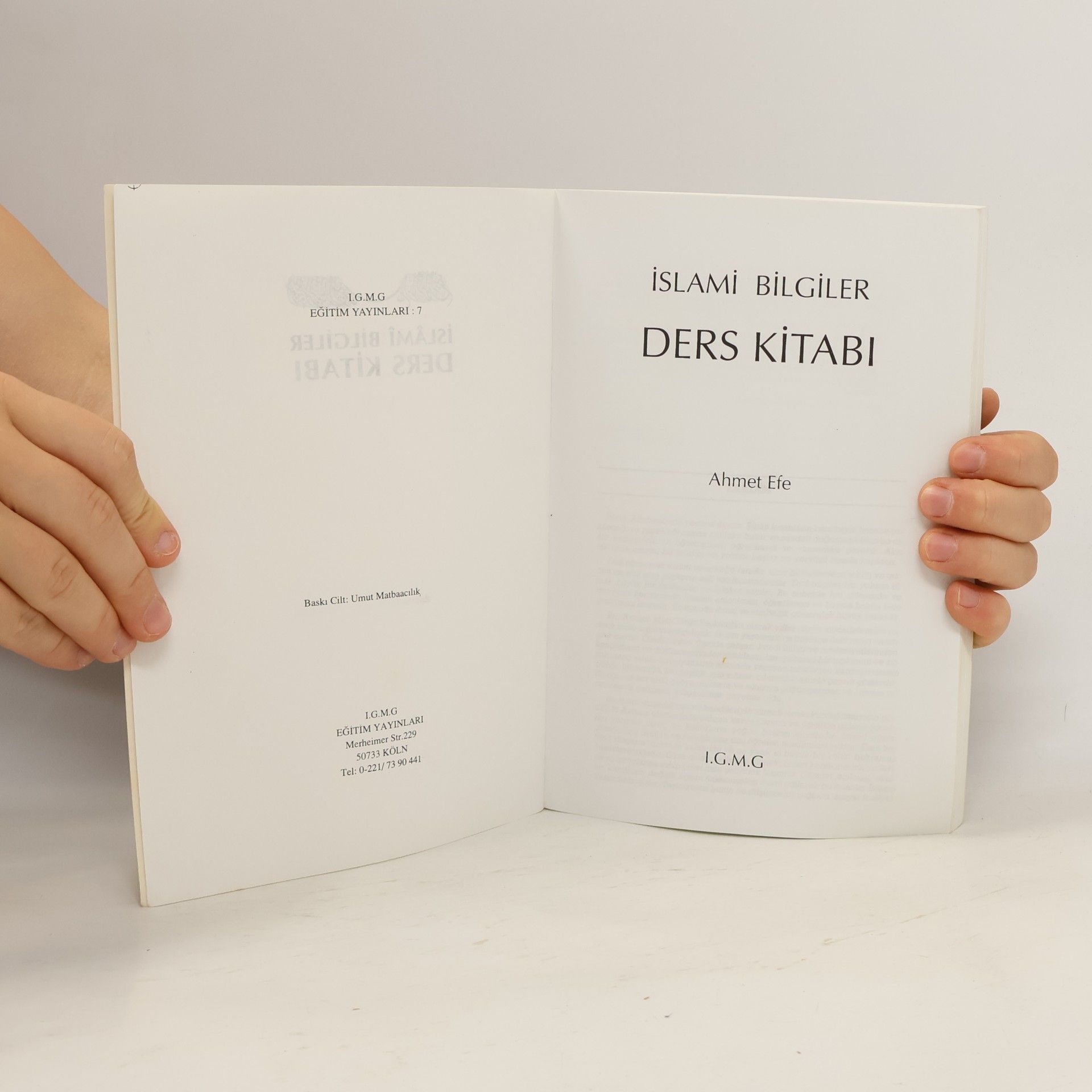 Ahmet Efe İslâmî Bilgiler Ders Kitabı