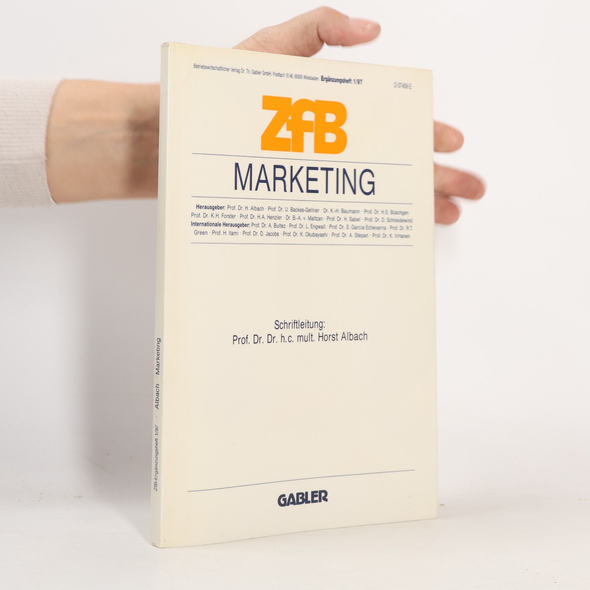 ZfB-Ergänzungsheft - 1/97: Marketing