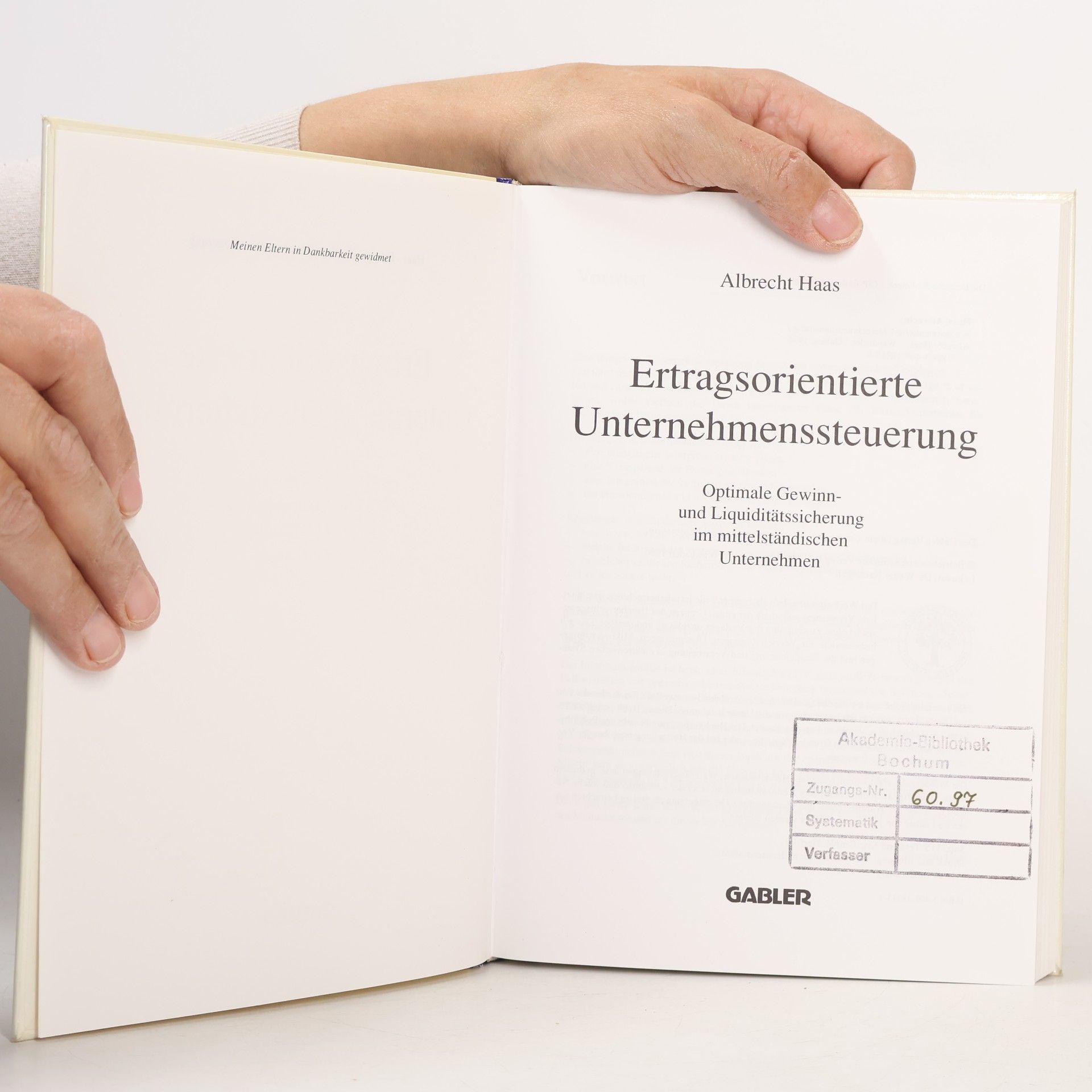 Vera Albrecht Haas Ertragsorientierte Unternehmenssteuerung