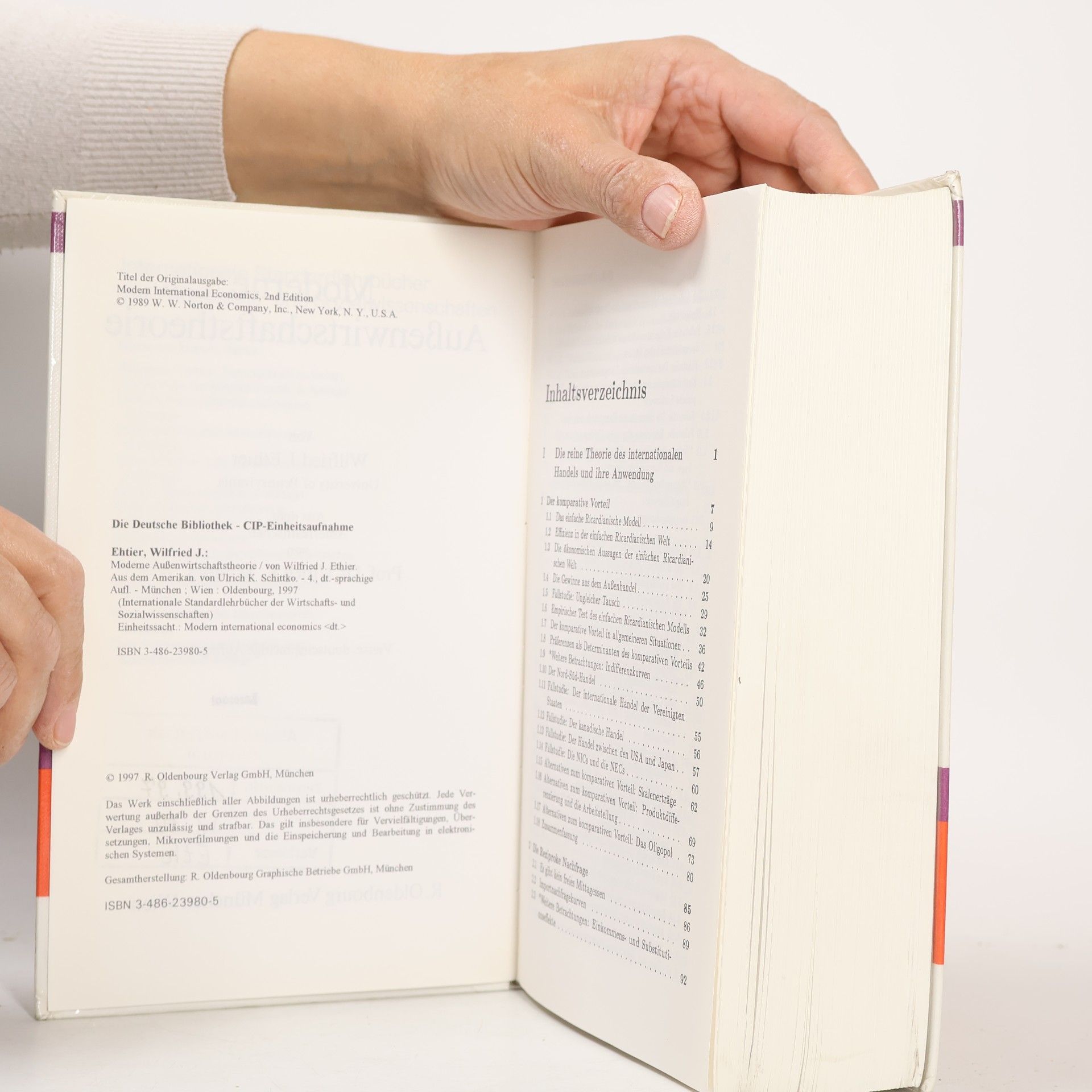 Wilfried J. Ethier Moderne Außenwirtschaftstheorie, 4. Auflage