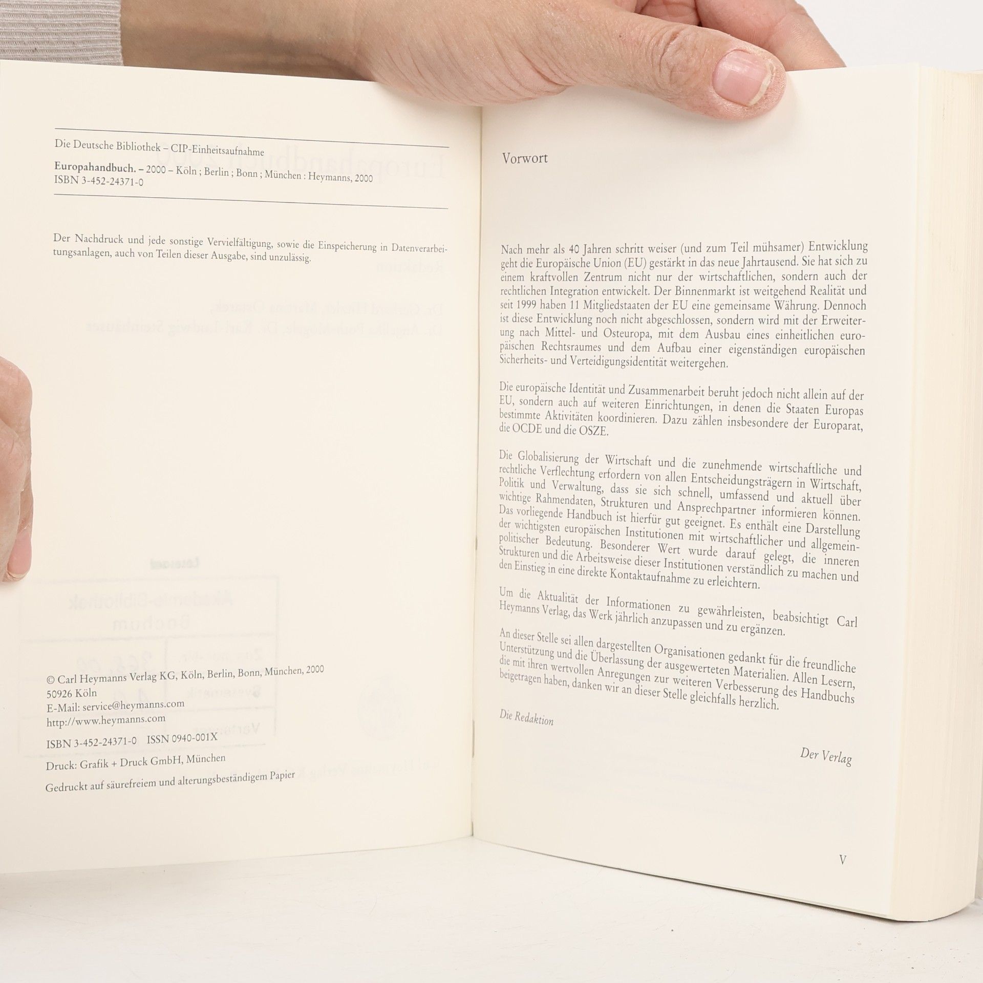 Johannes Dietlein Europahandbuch 2000