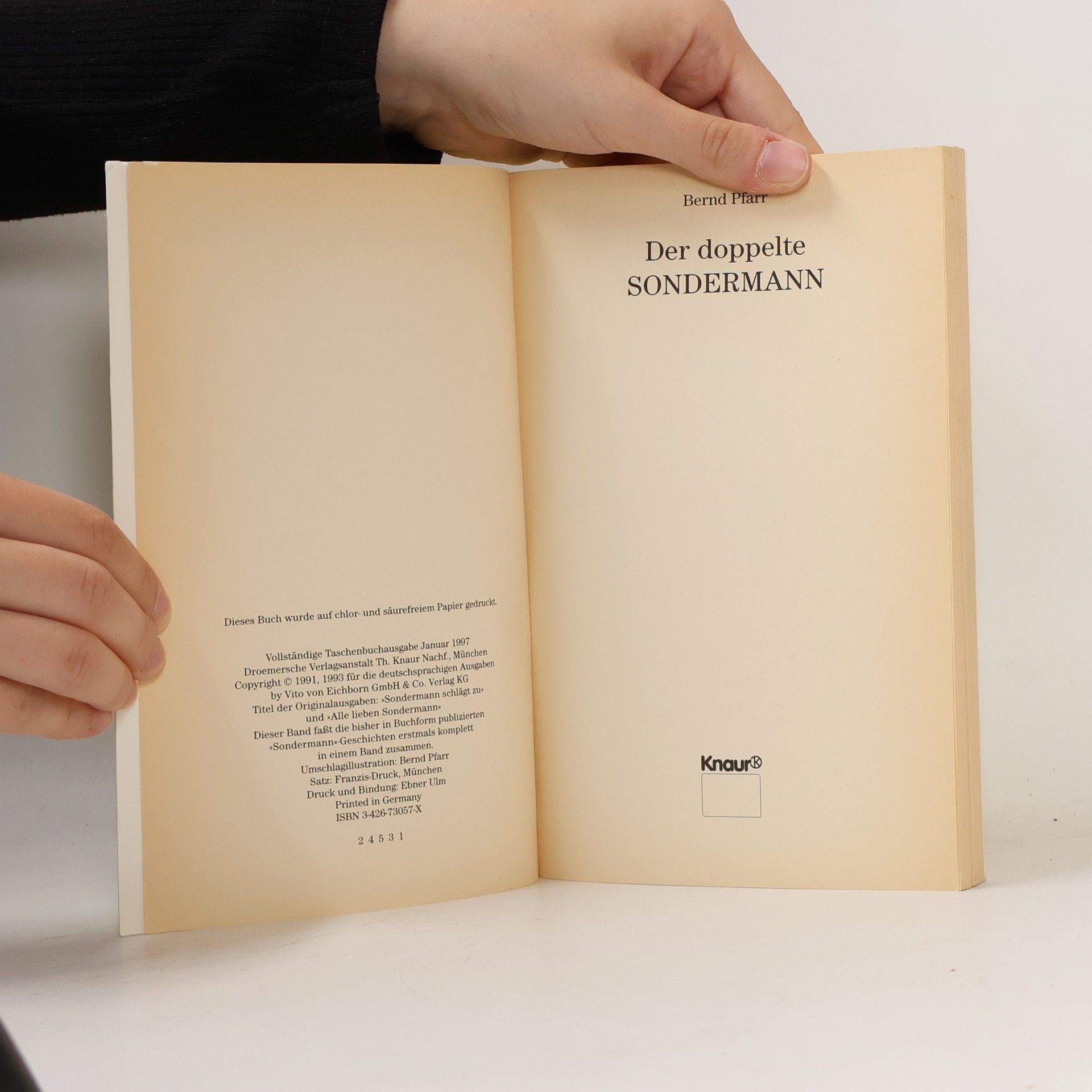 Bernd Pfarr Knaur Taschenbücher. Humor: Der doppelte Sondermann