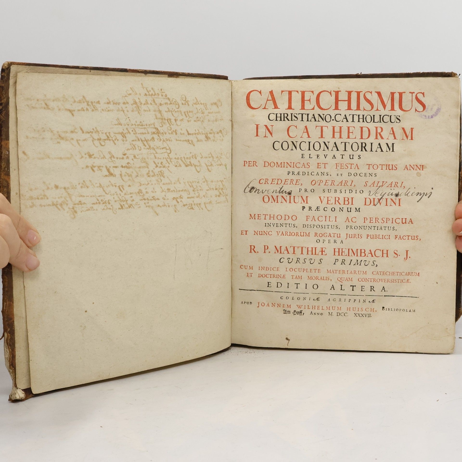 Matthias Heimbach Catechismus in Cathedram