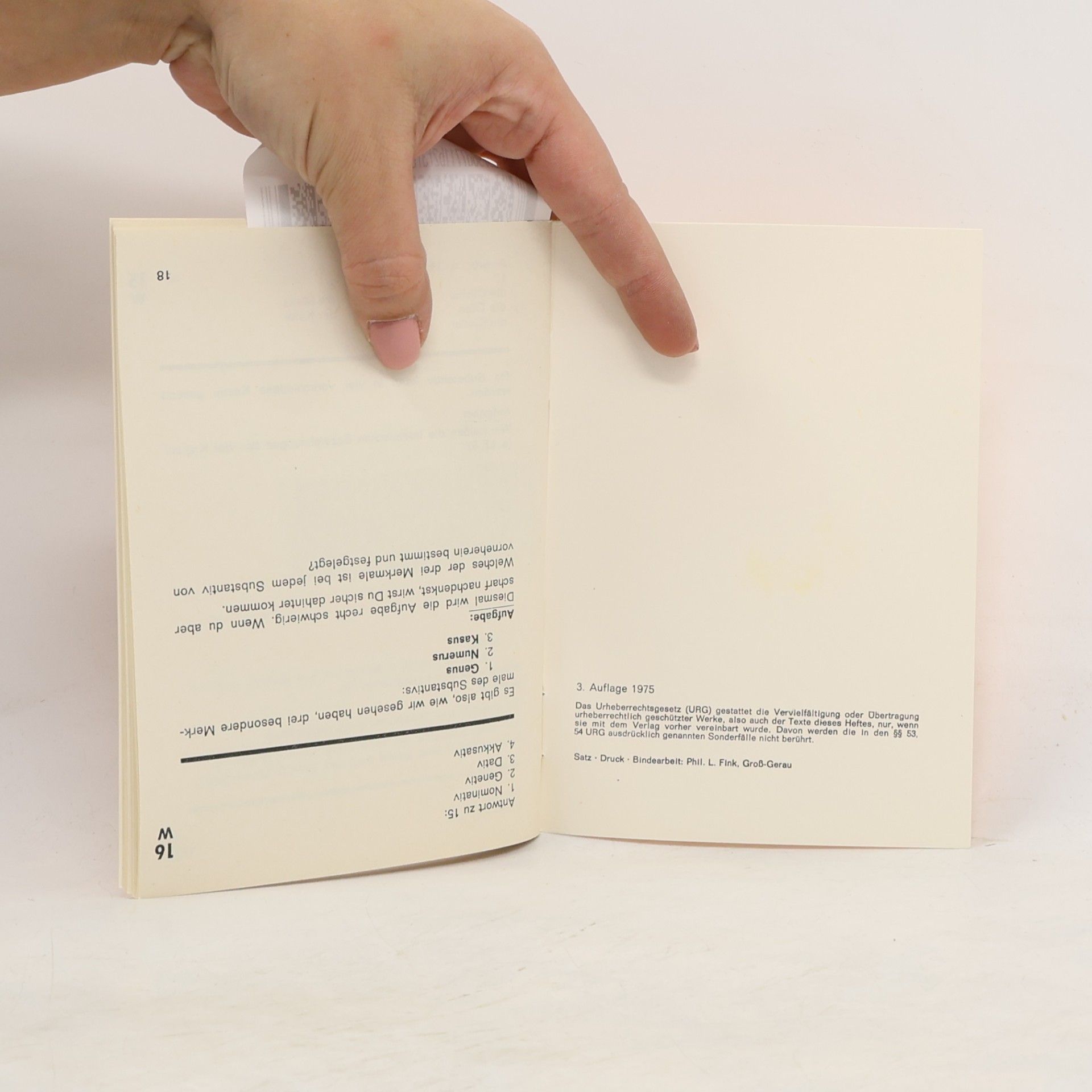 Walter Hagenow Grundbegriffe der Grammatik. Ein Lehrprogramm