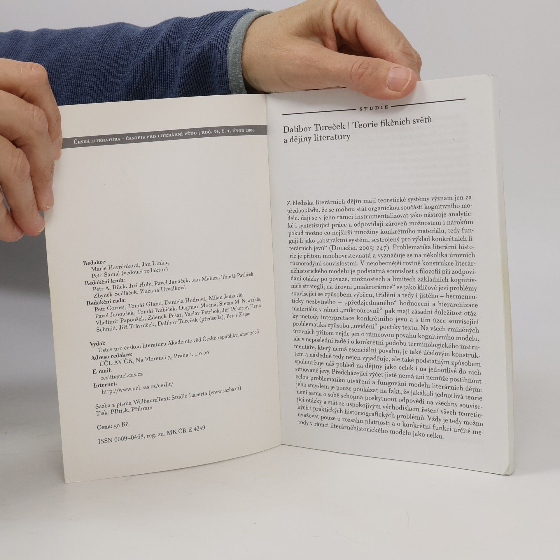 Various authors Česká literatura 1/2006